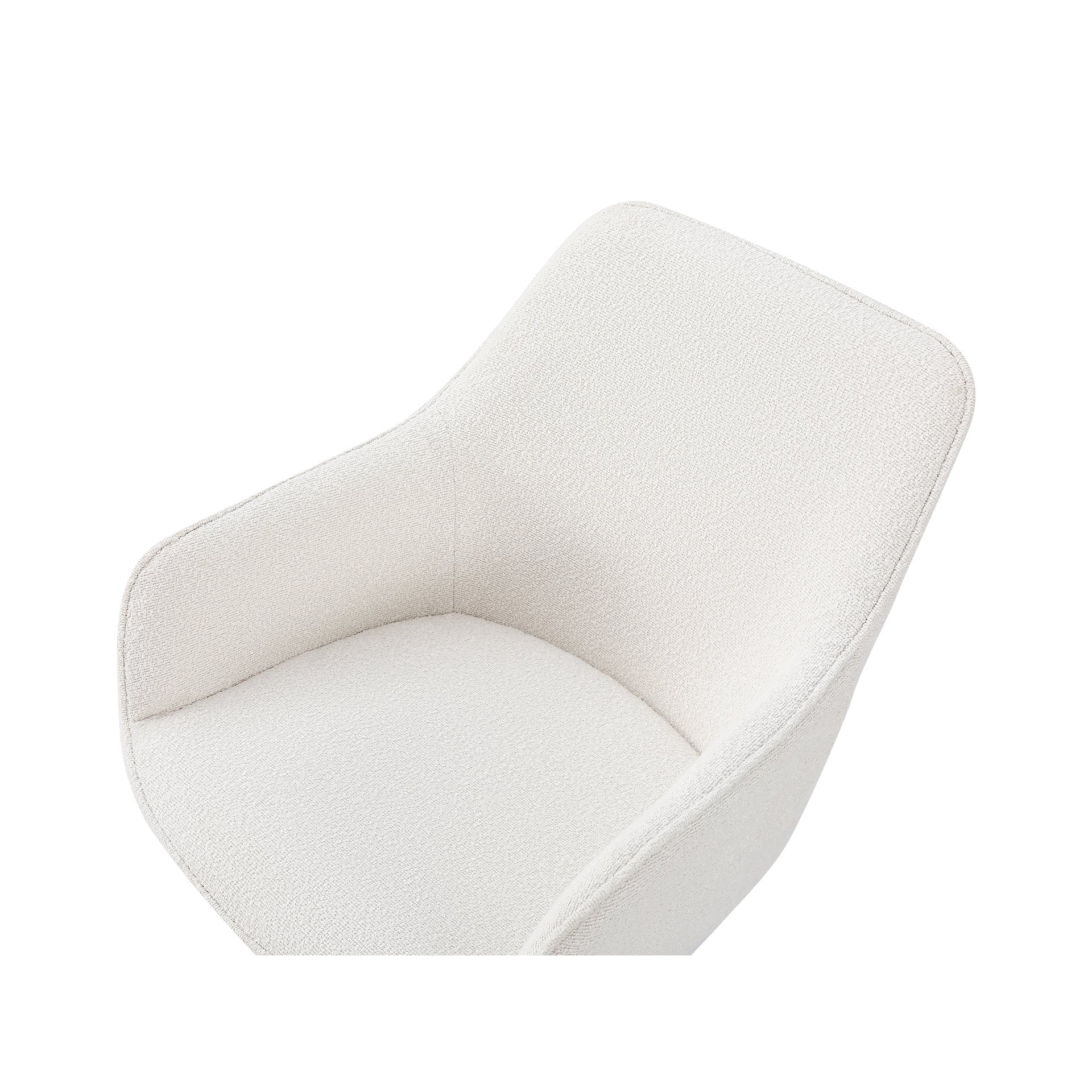 Ramona Boucle Dining Chair - Set of 2 - White + Black - Image 11