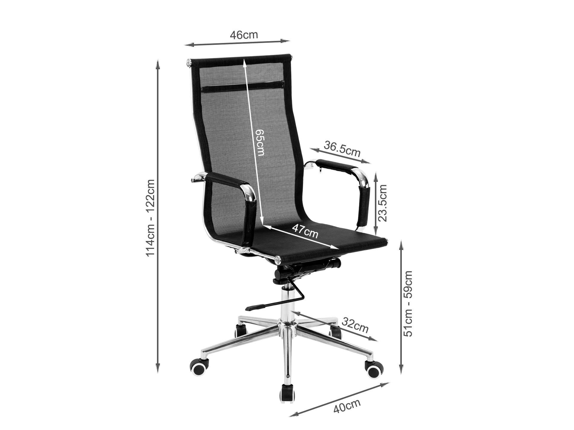 Ramos Office Chair - Black - Image 10