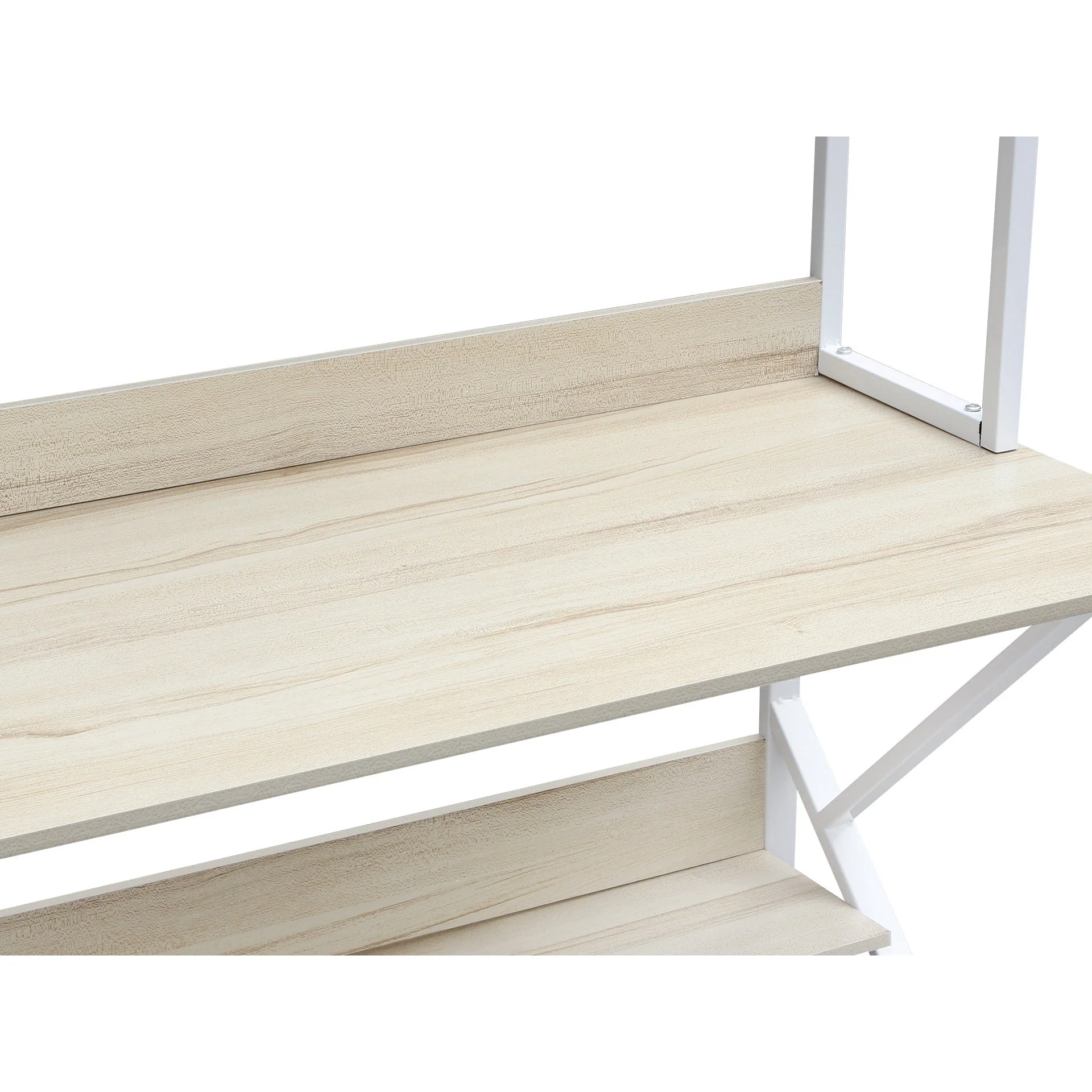 Ramsey 100cm Computer Desk with Bookshelf - Maple - Image 3