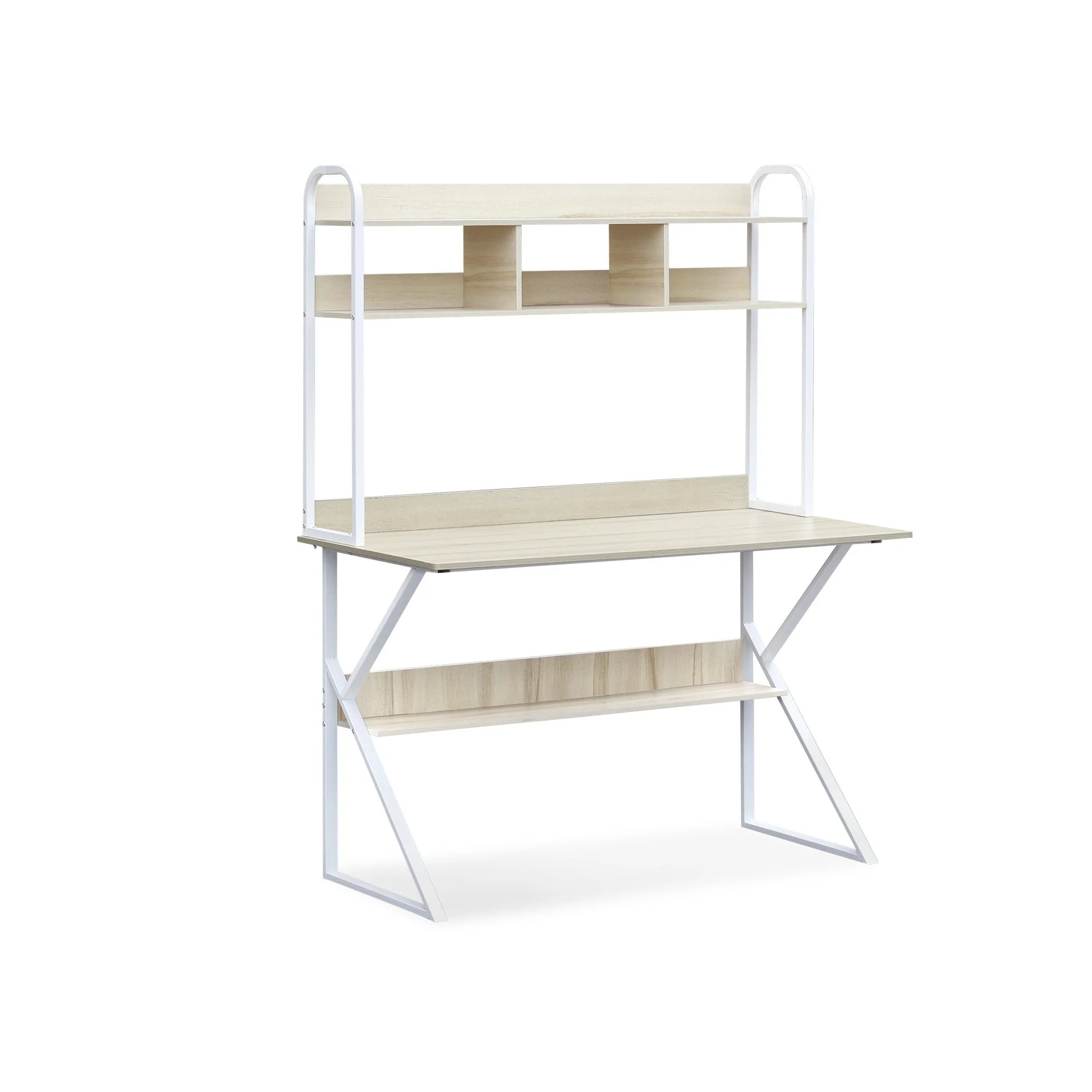 Ramsey 120cm Computer Desk with Bookshelf - Maple - Image 3