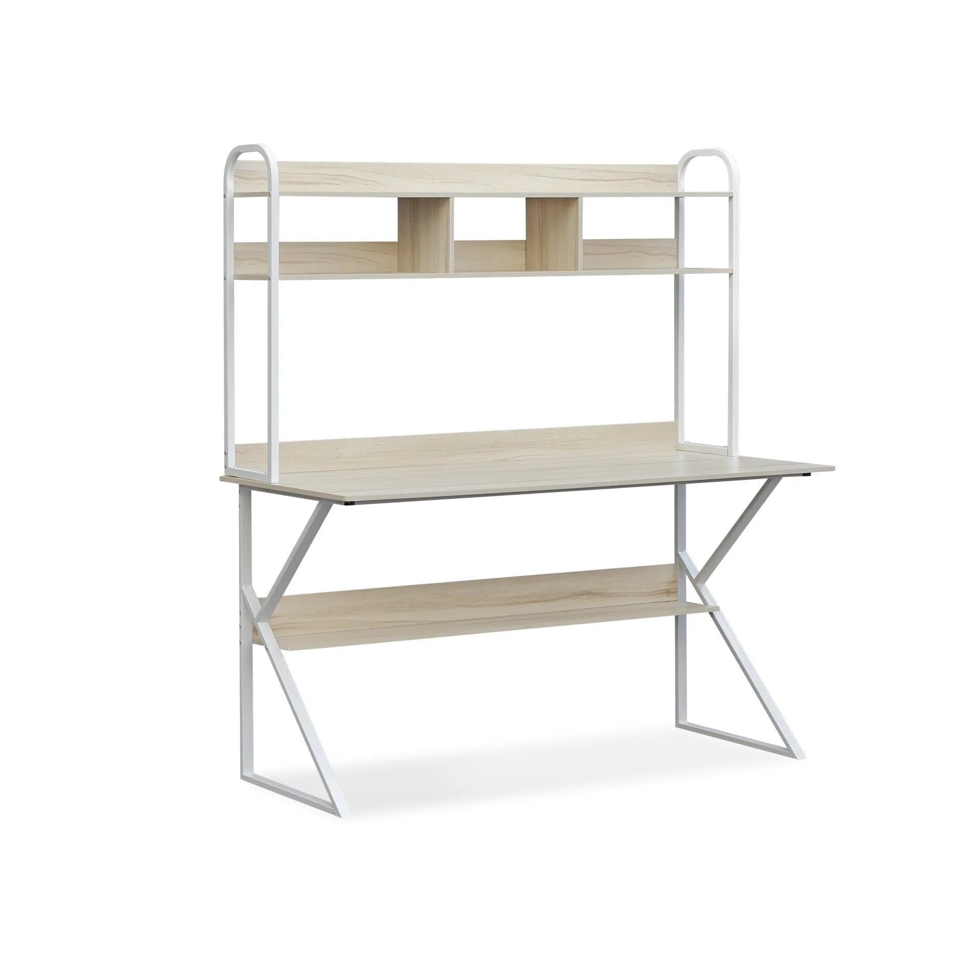 Ramsey 140cm Computer Desk with Bookshelf - Maple - Image 3