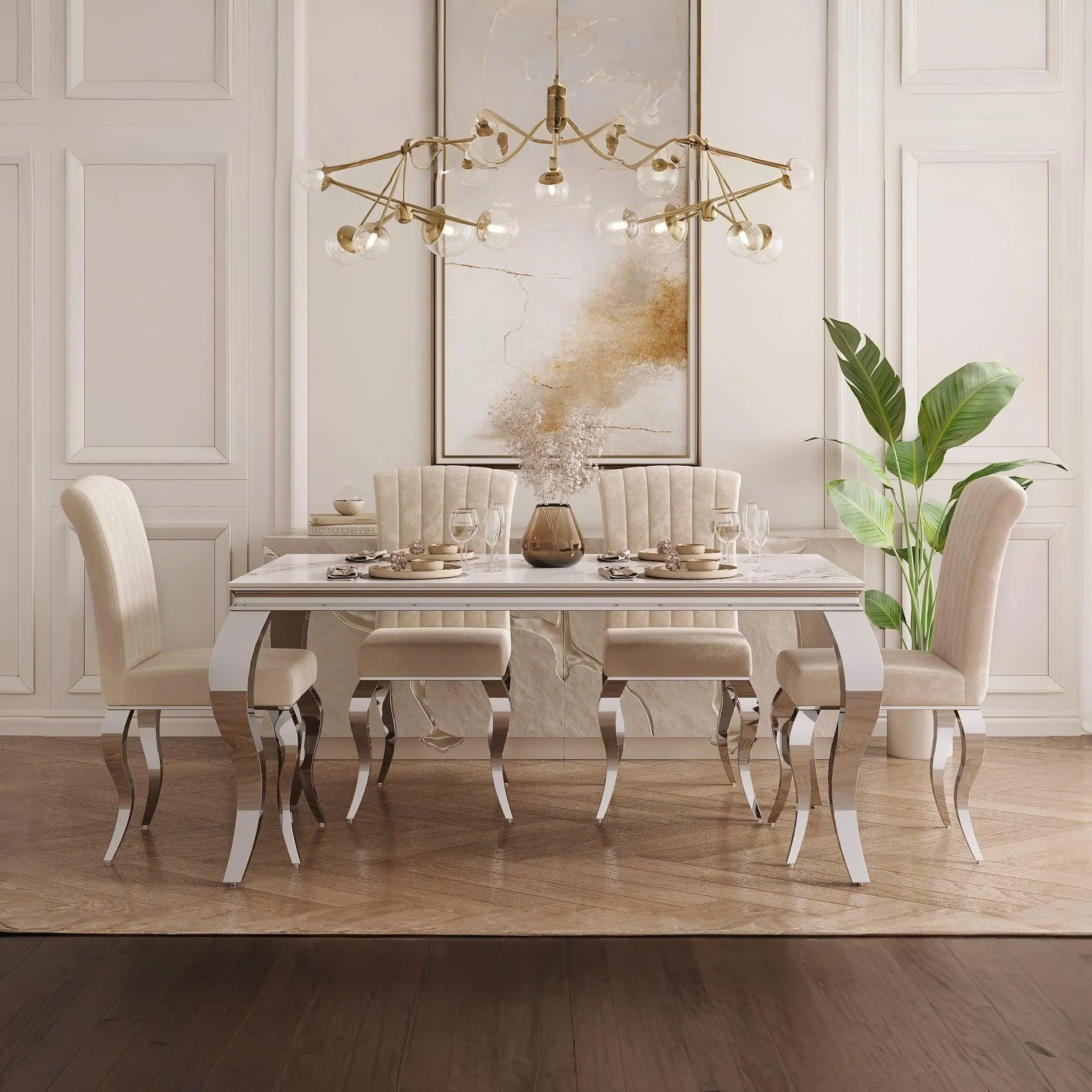 Raven Rectangle Ceramic Dining Table 160 X 90cm