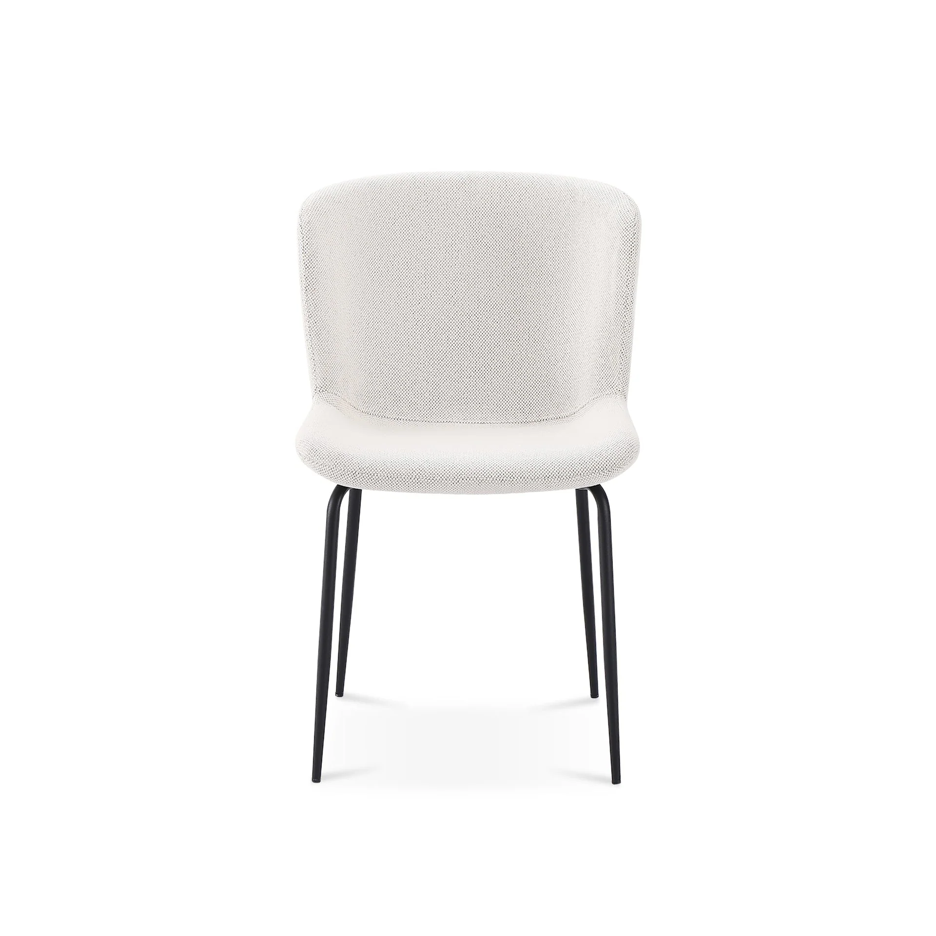 Rayne Dining Chair - Set of 2 - Beige + Black - Image 4