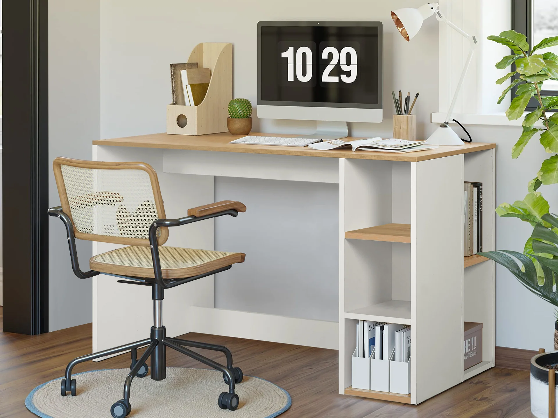 Rhett 120cm Computer Desk - Oak - Image 6