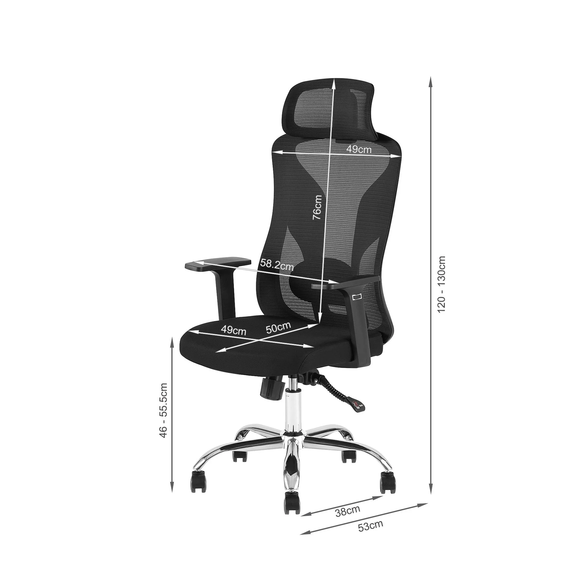 Ricky Office Chair - Black - Image 15