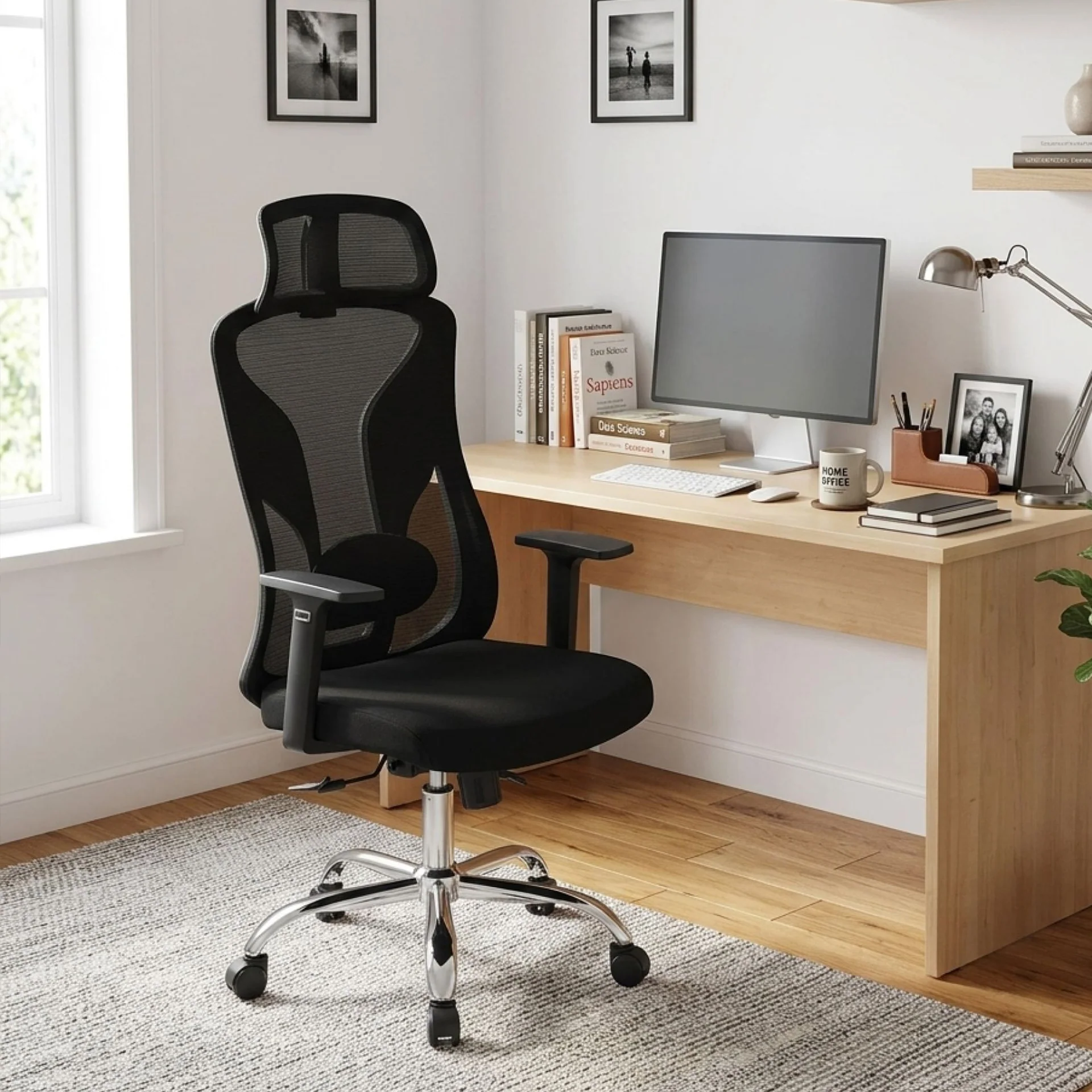 Ricky Office Chair - Black - Image 3