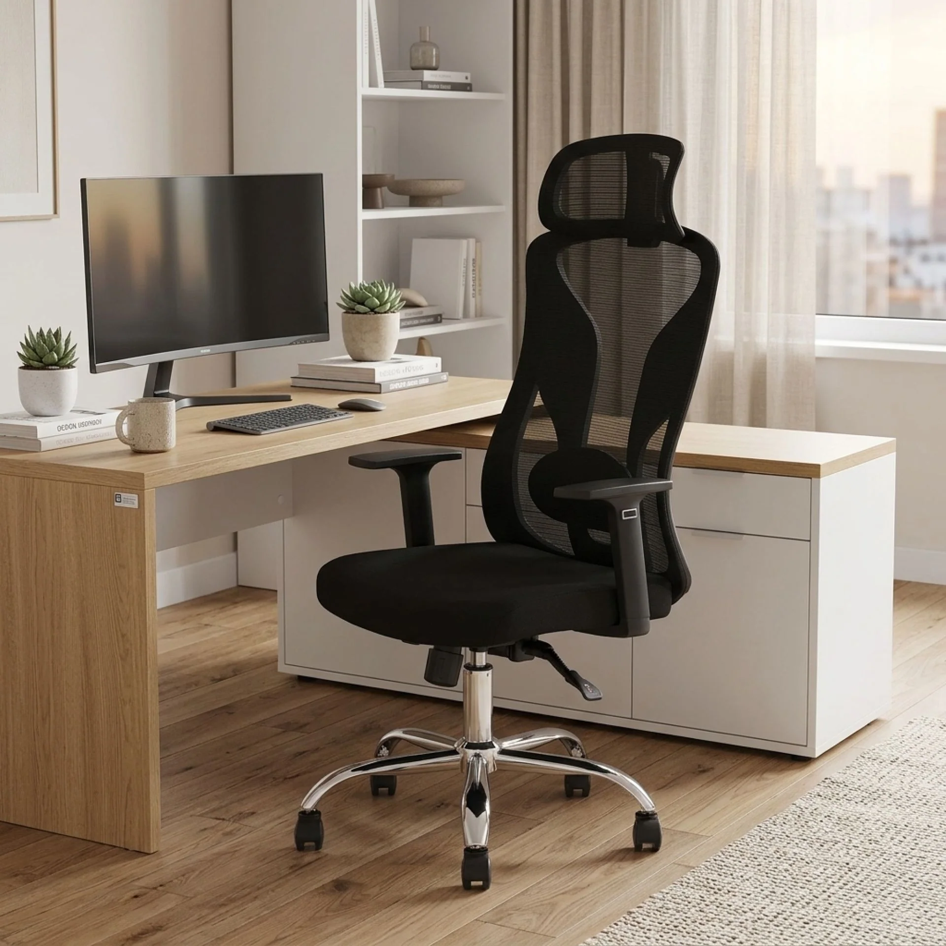 Ricky Office Chair - Black - Image 4