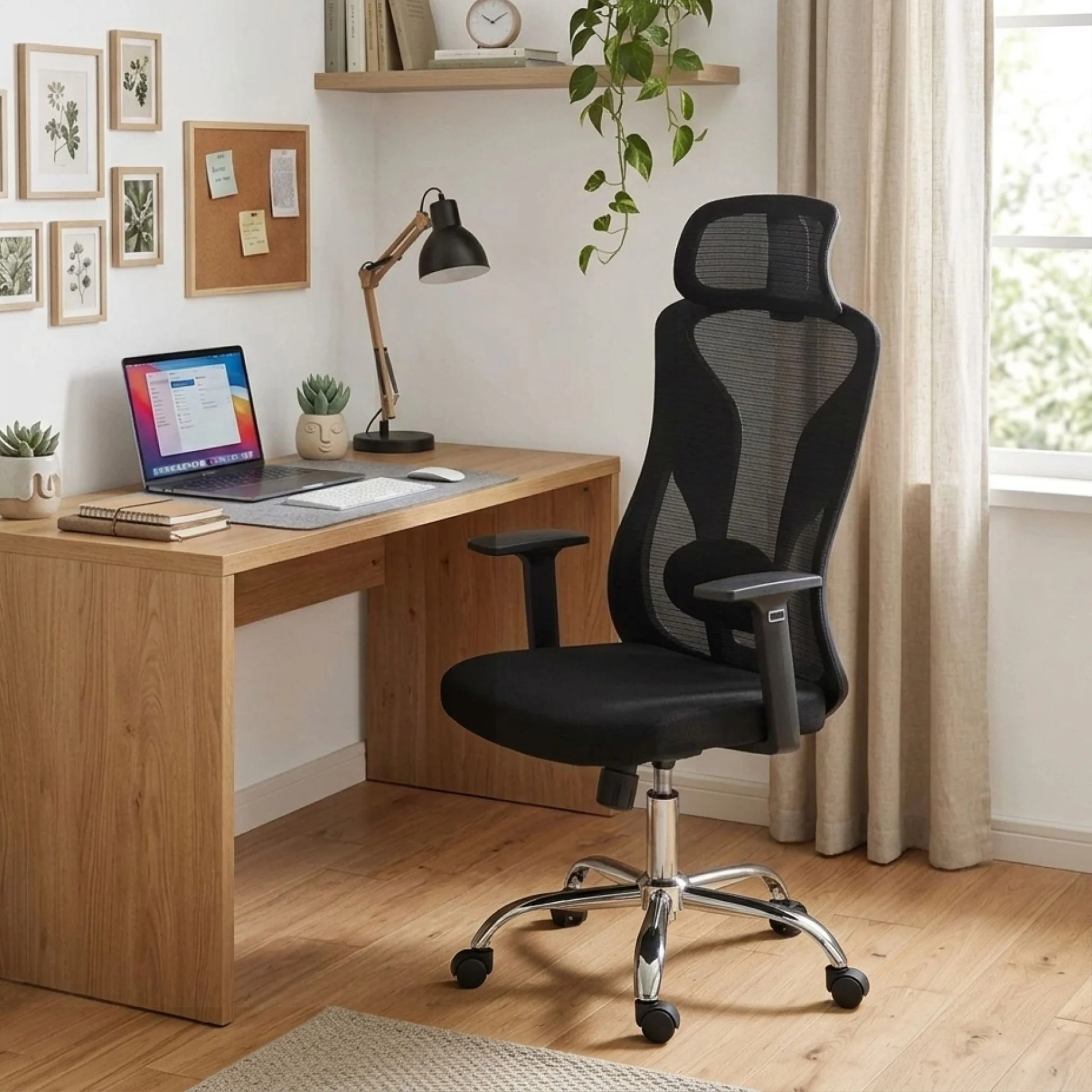 Ricky Office Chair - Black - Image 5