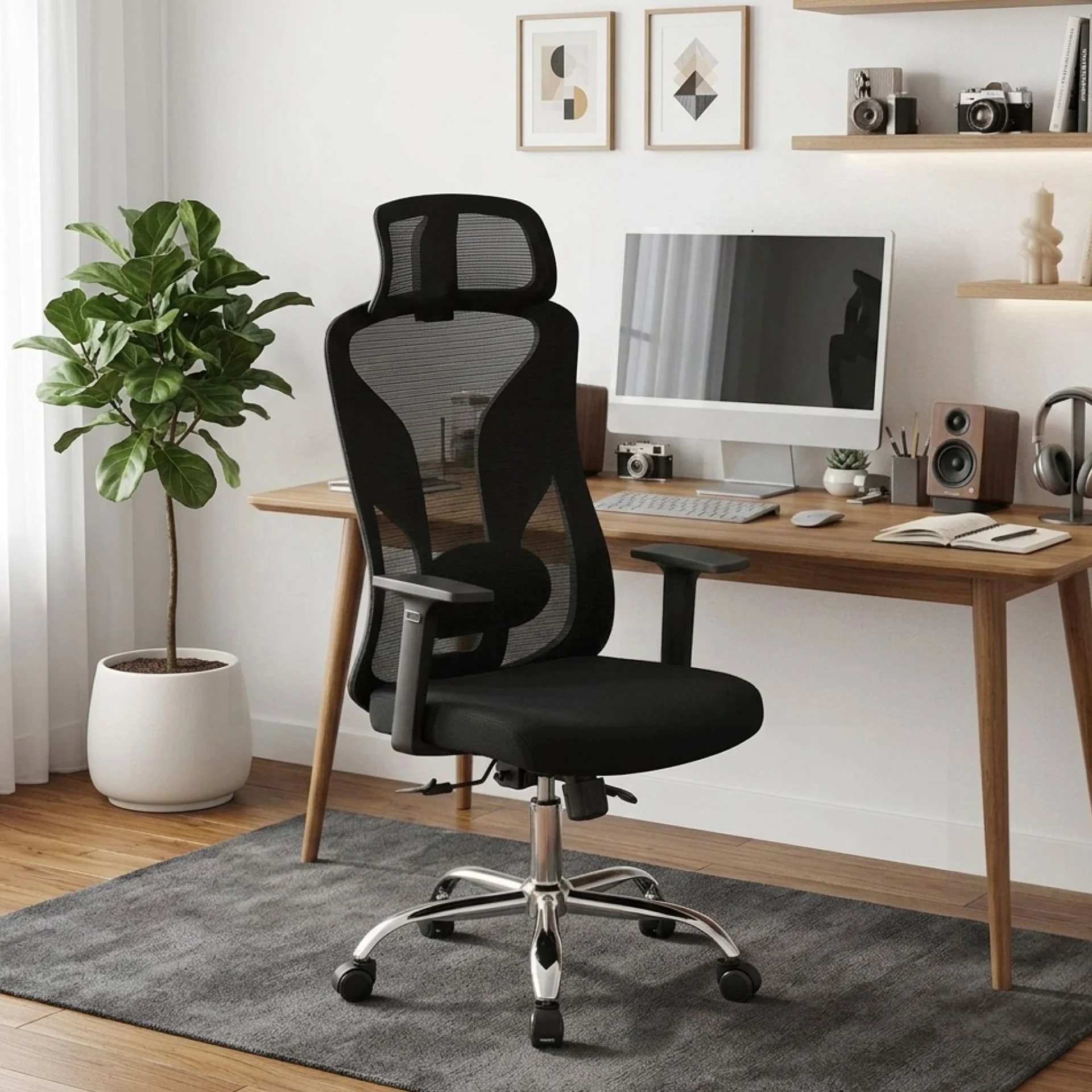 Ricky Office Chair - Black - Image 6
