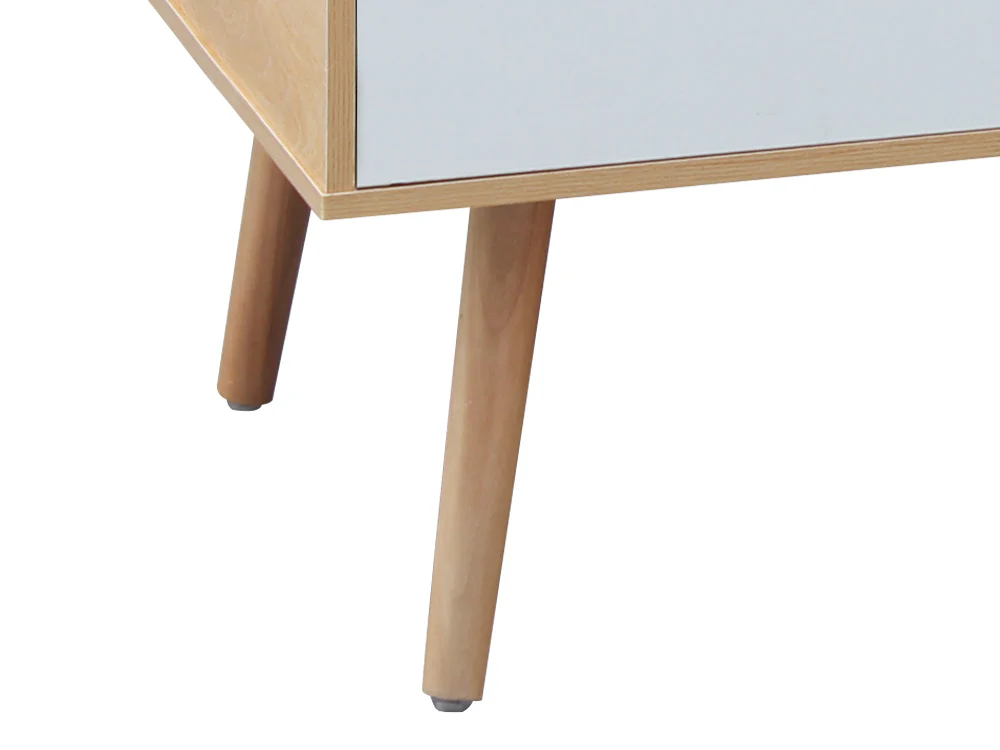 RILEY 1 Drawer Wooden Coffee Table - Oak - Image 5