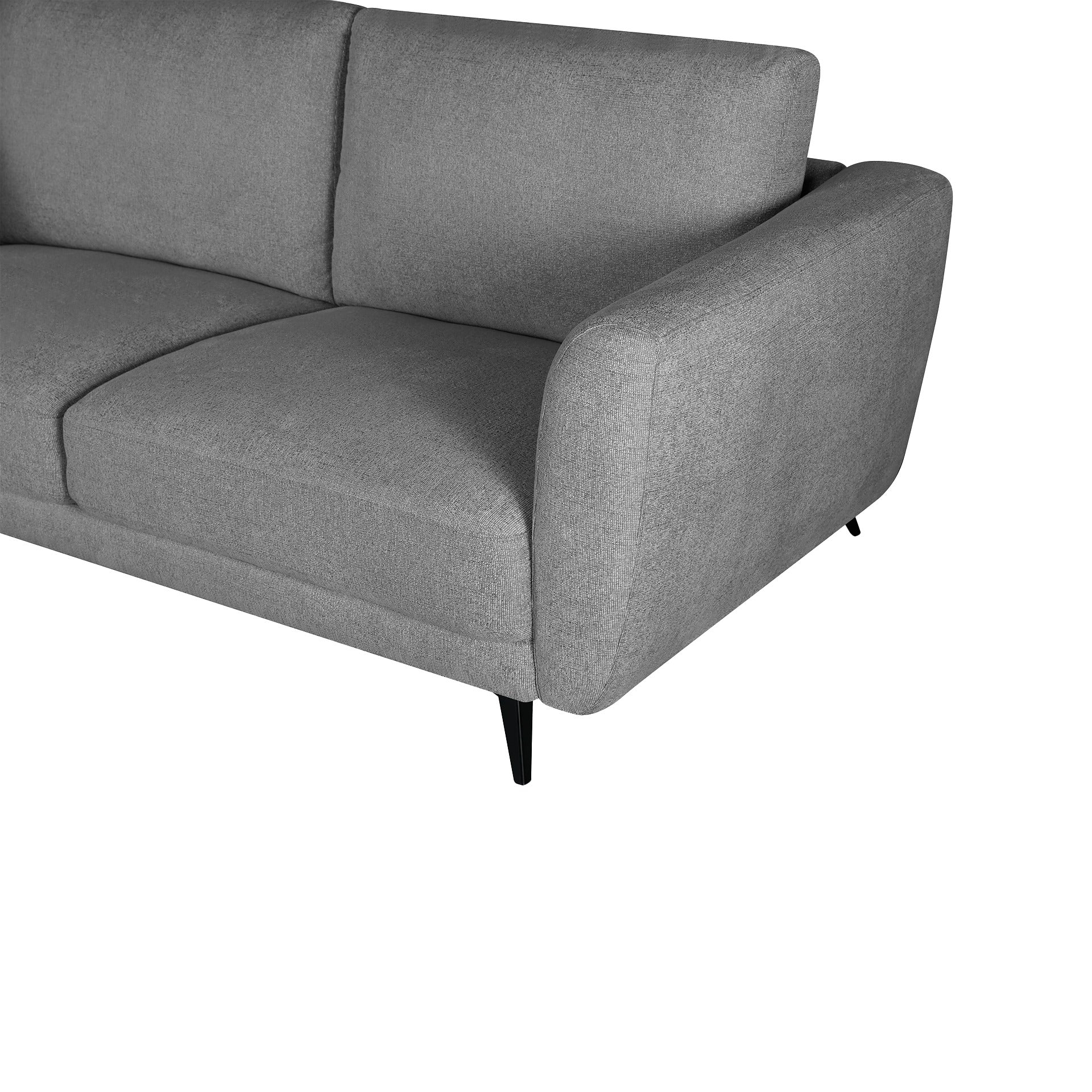 Rivel Chenille 2 Seater Sofa - Ash Grey - Image 13