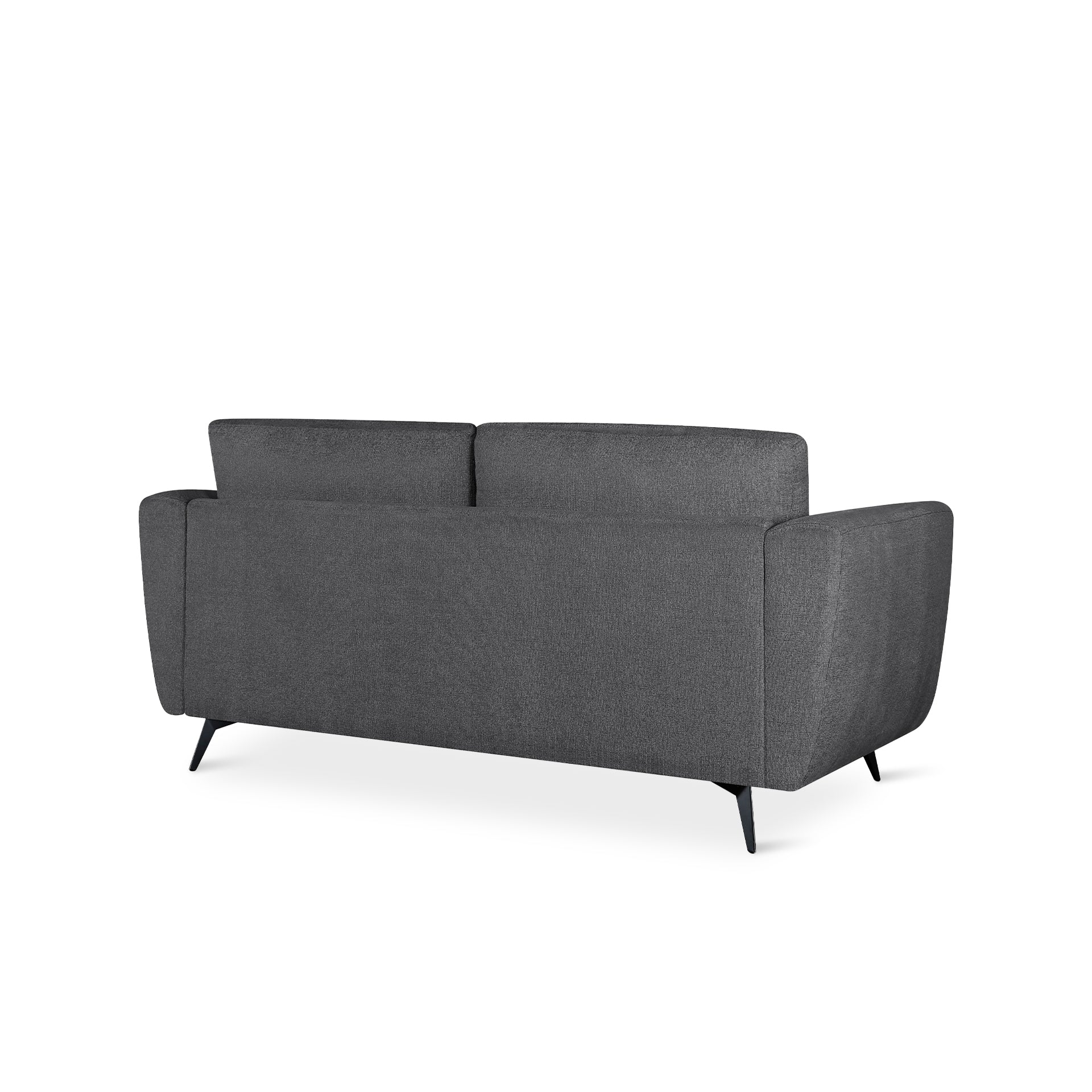 Rivel Chenille 2 Seater Sofa - Dark Grey - Image 9