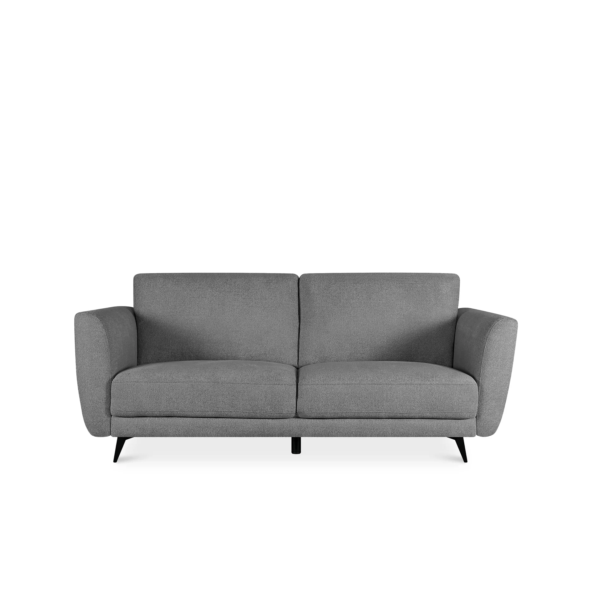 Rivel Chenille 3 Seater Sofa - Ash Grey - Image 8