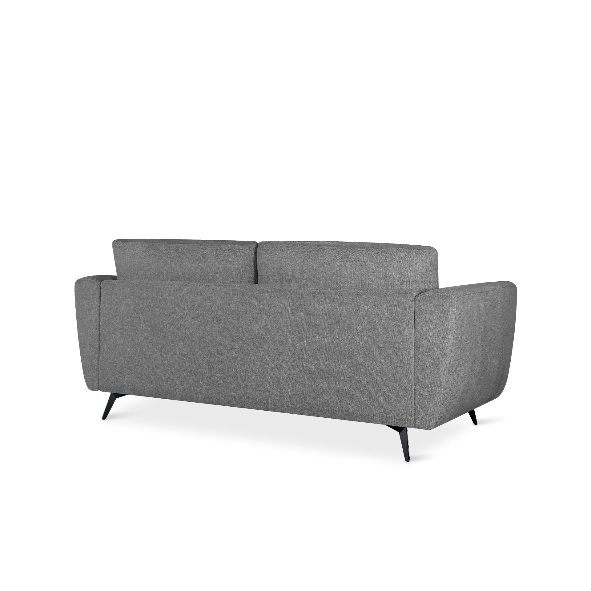 Rivel Chenille 3 Seater Sofa - Ash Grey - Image 9