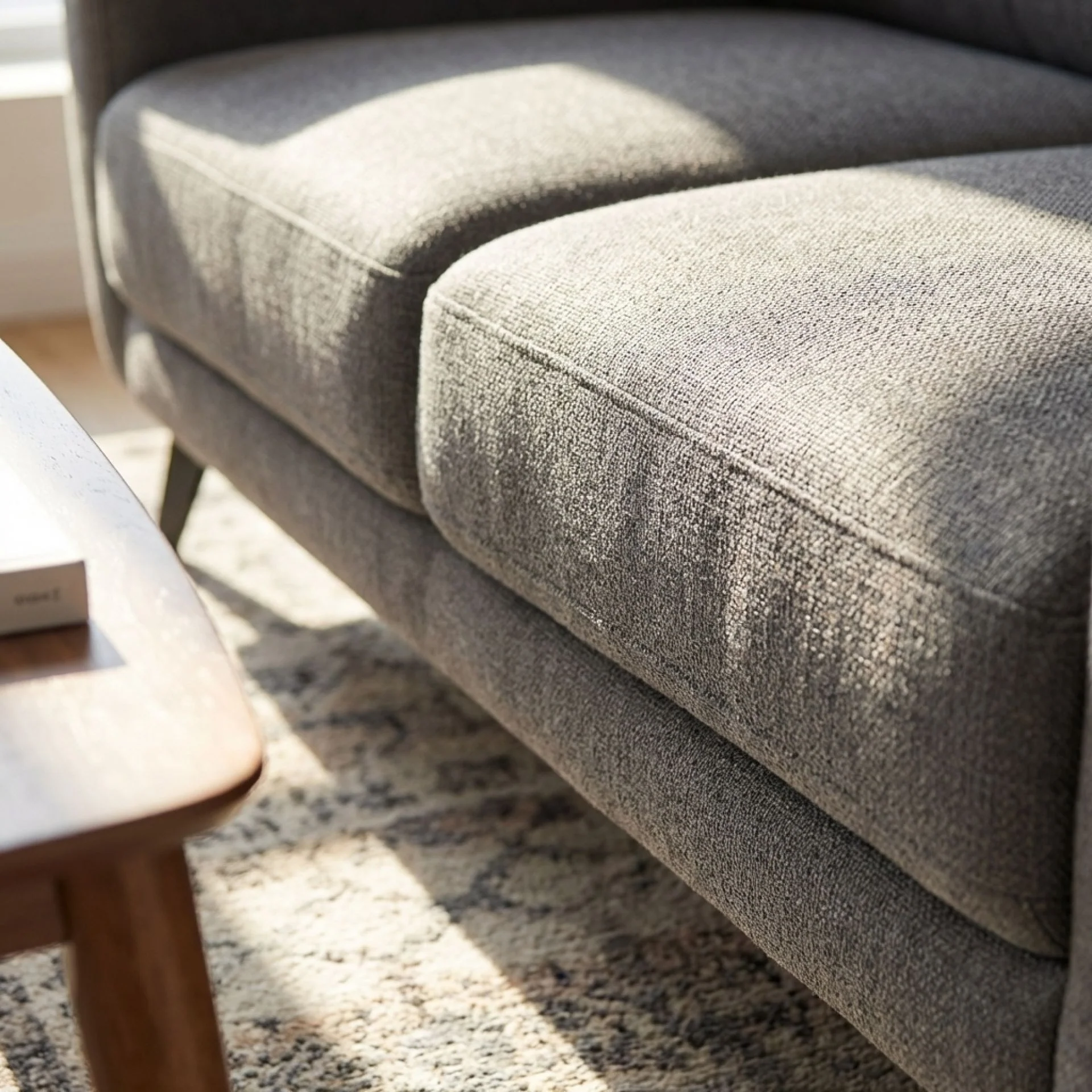 Rivel Chenille 3 Seater Sofa - Dark Grey - Image 5