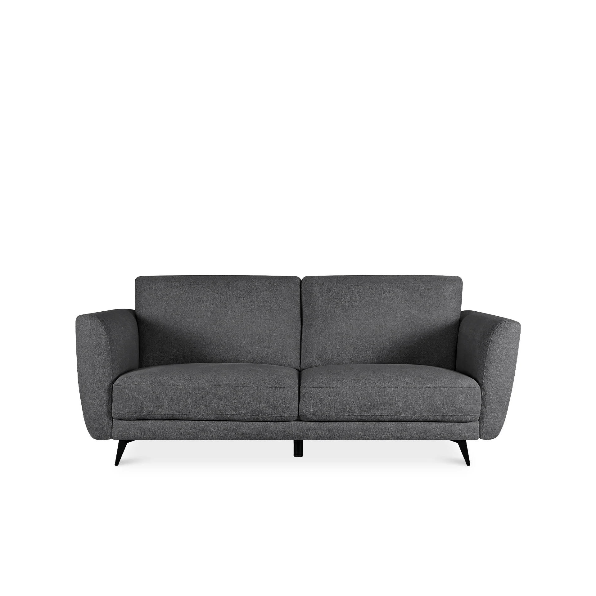 Rivel Chenille 3 Seater Sofa - Dark Grey - Image 7