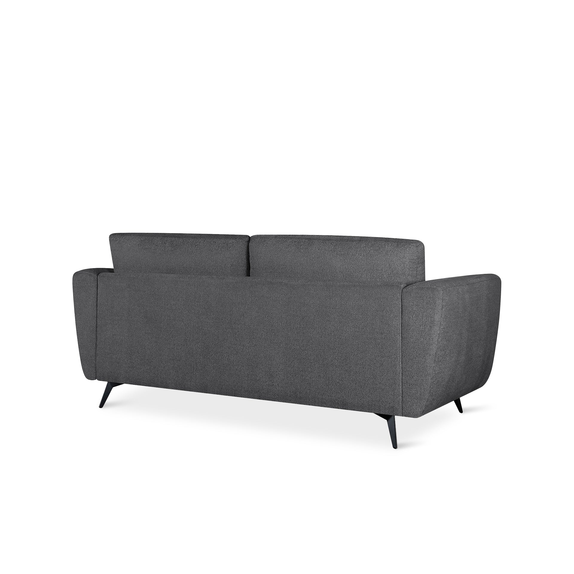 Rivel Chenille 3 Seater Sofa - Dark Grey - Image 8