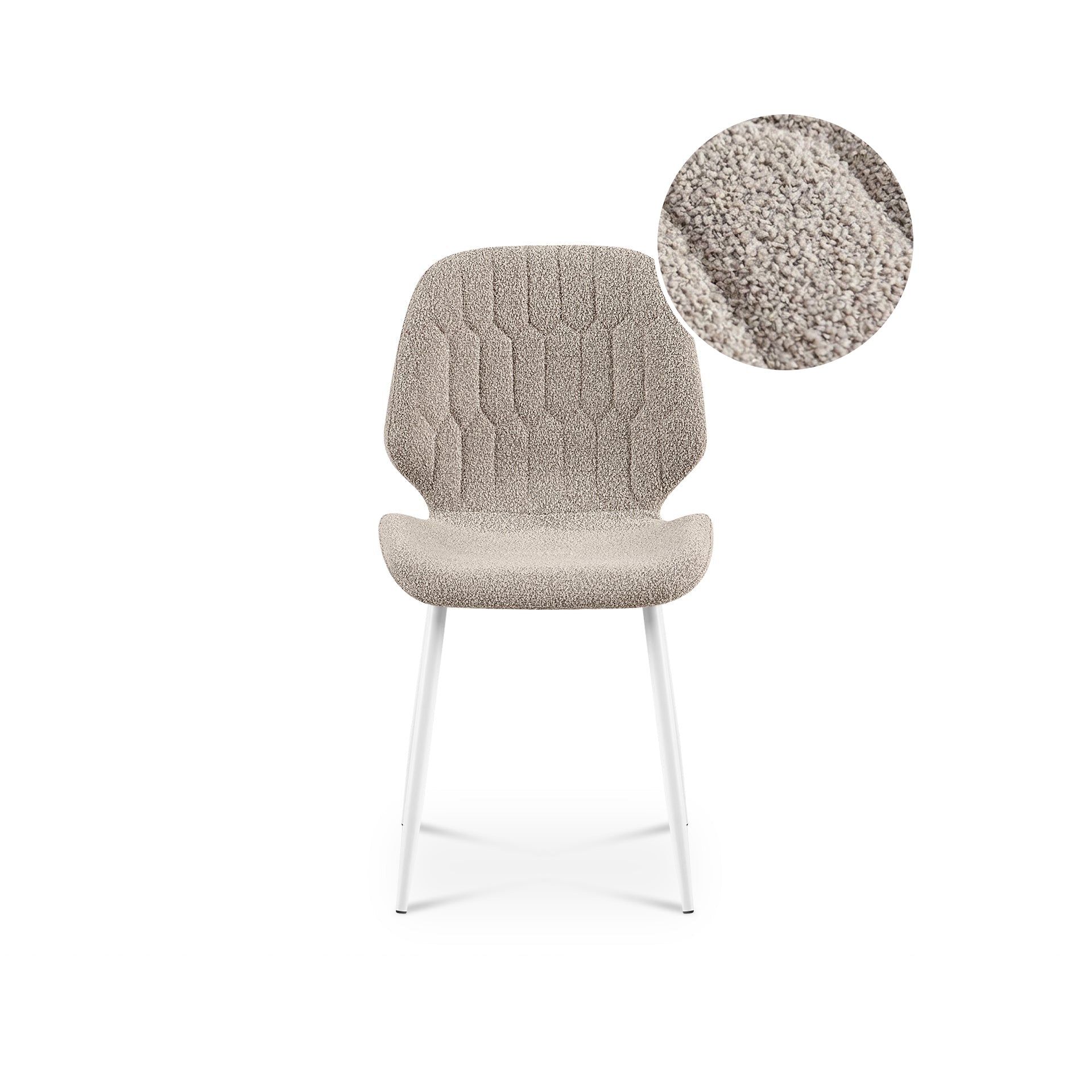 River Fabric Dining Chair - Set of 4 - Grey - Image 8