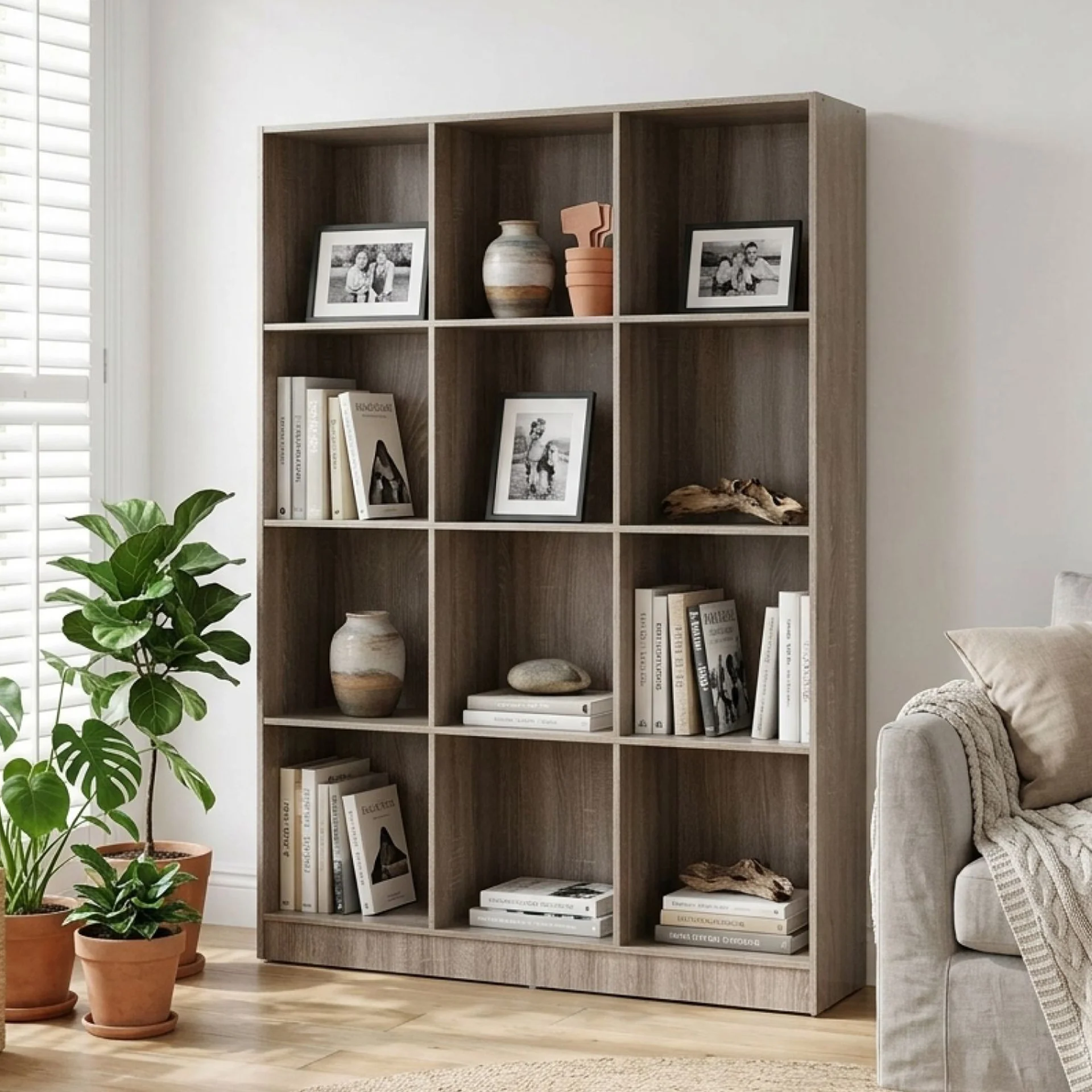 Riwaka Bookshelf Storage Shelf - Sonama Oak