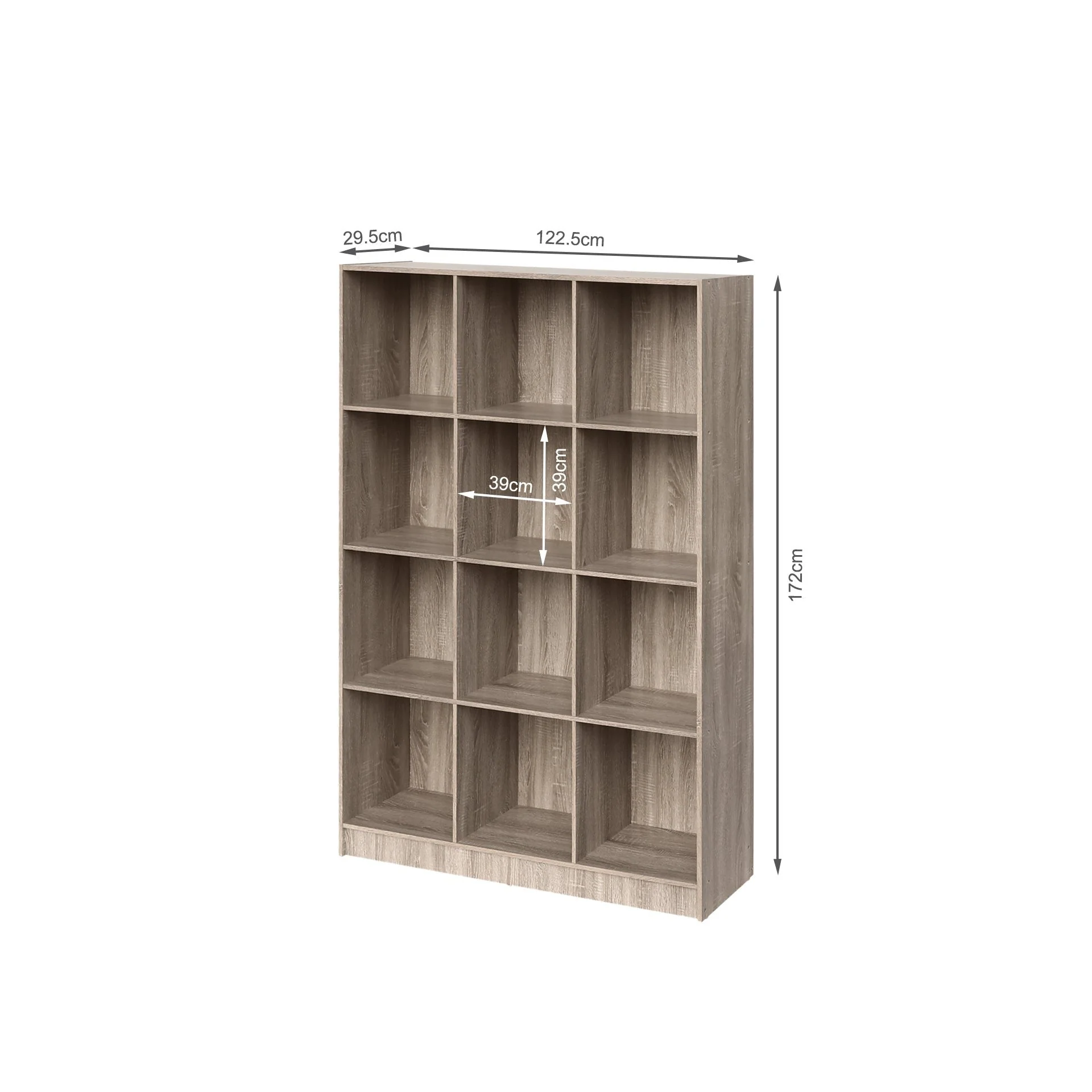 Riwaka Bookshelf Storage Shelf - Sonama Oak - Image 8