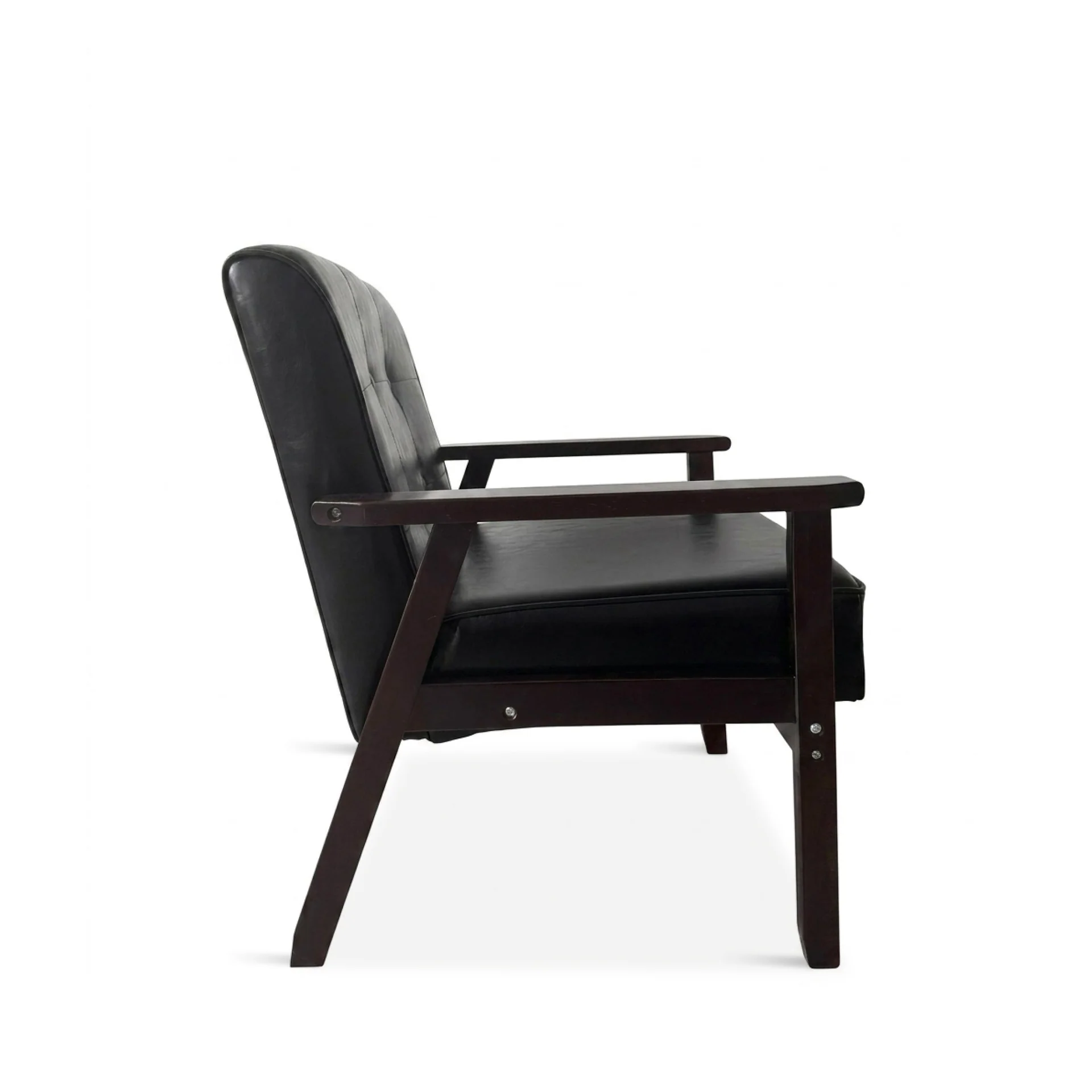Ronan PU Armchair - Black - Image 10