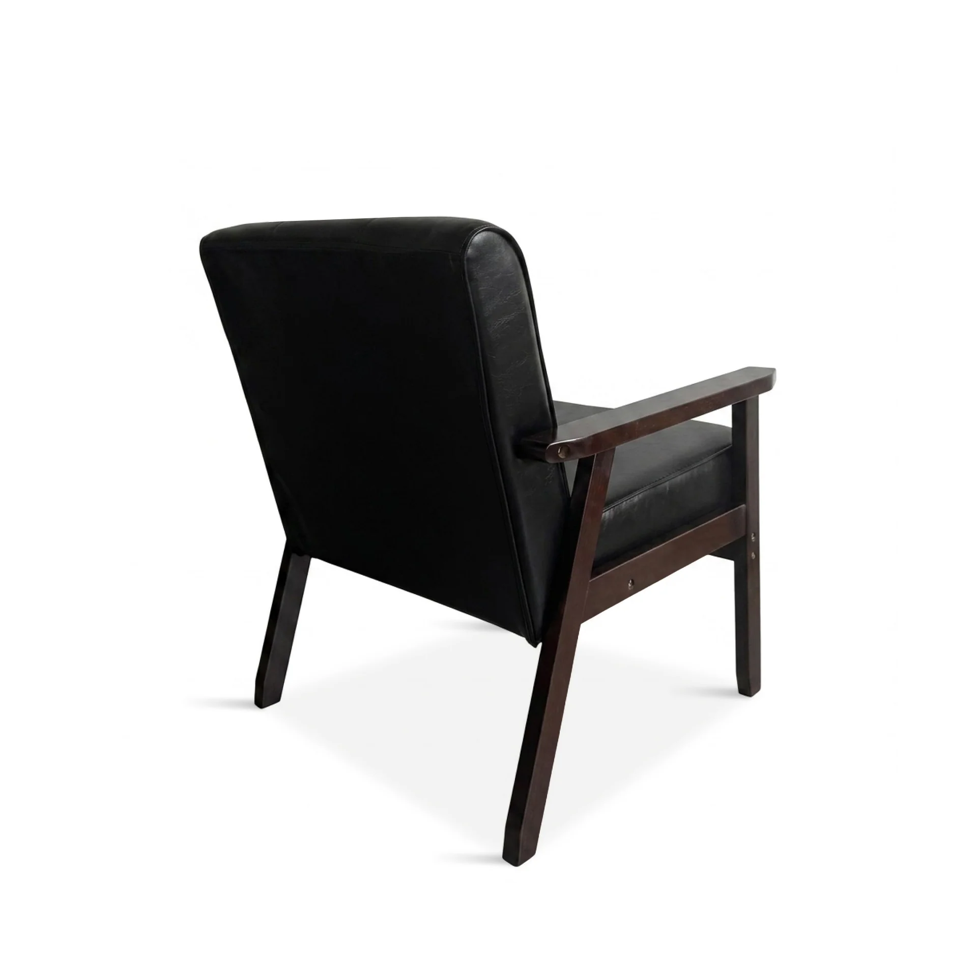 Ronan PU Armchair - Black - Image 11