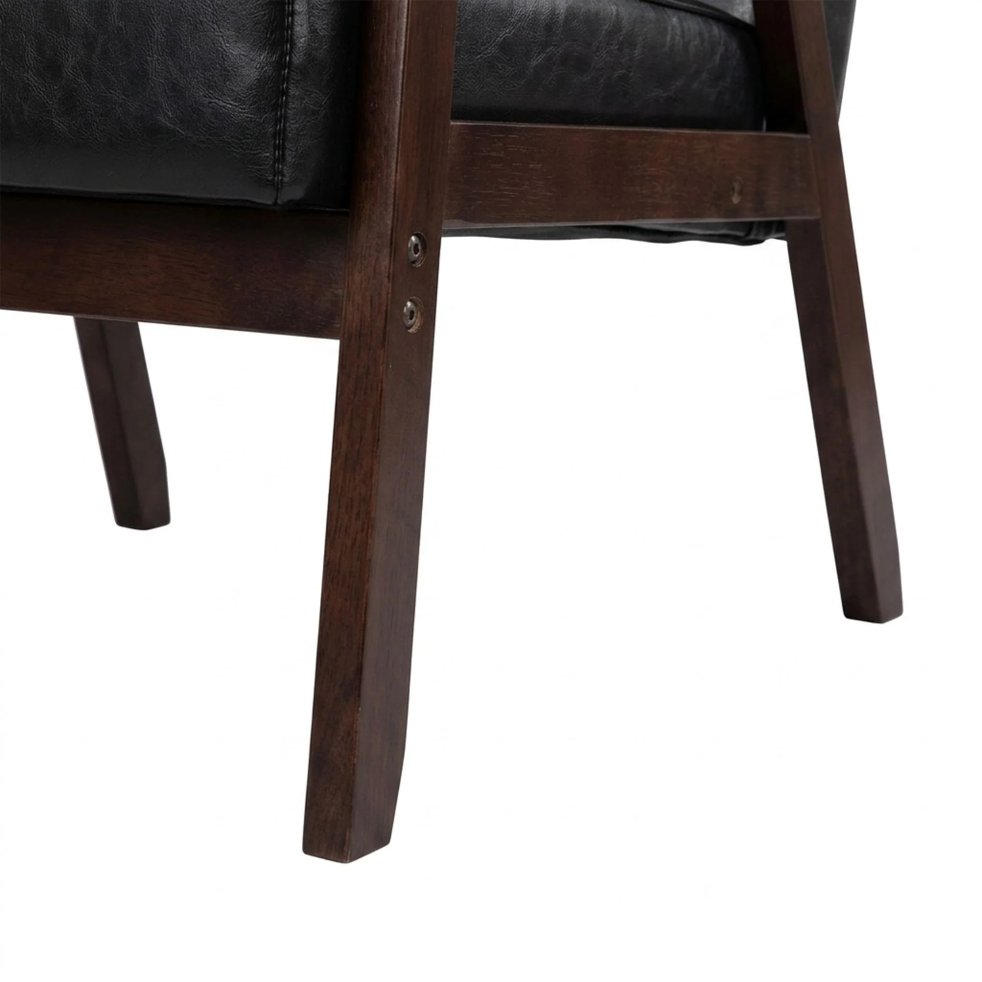 Ronan PU Armchair - Black - Image 13