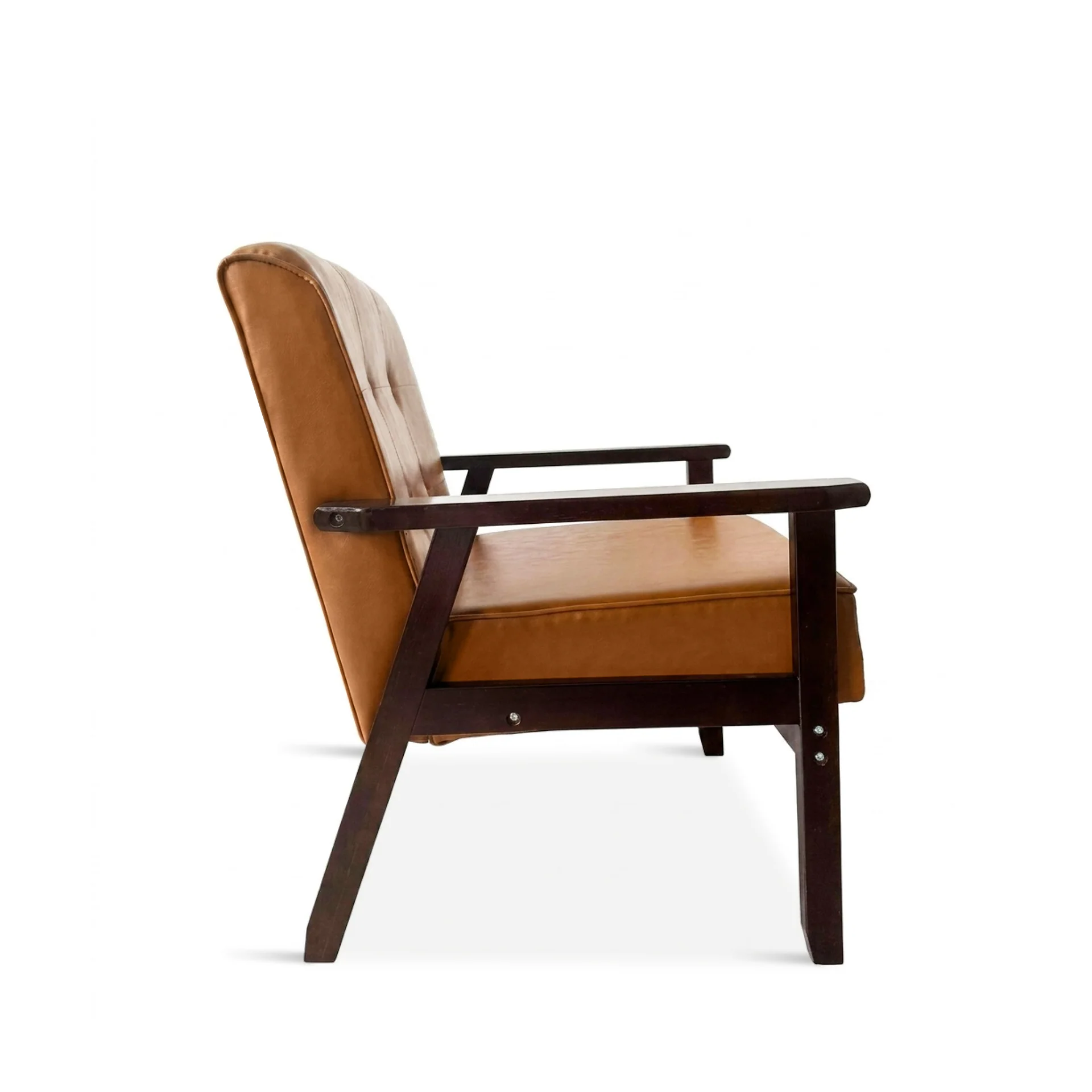 Ronan PU Armchair - Brown - Image 11