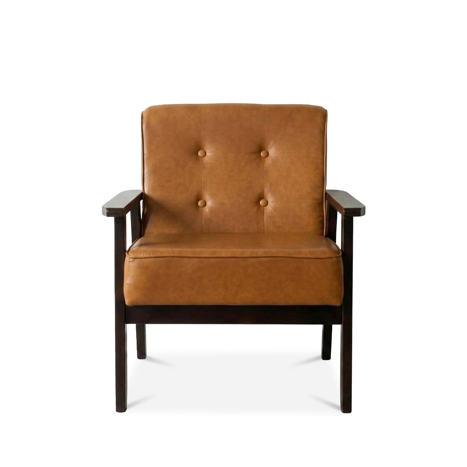 Ronan PU Armchair - Brown - Image 12