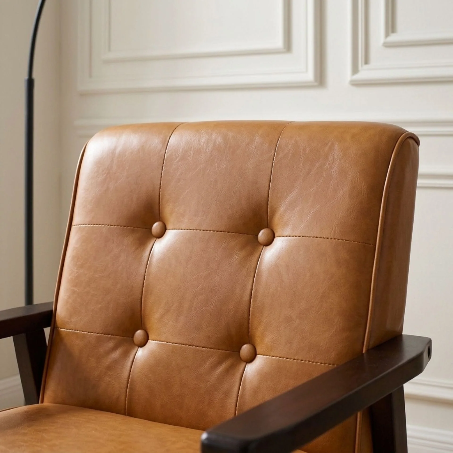 Ronan PU Armchair - Brown - Image 8