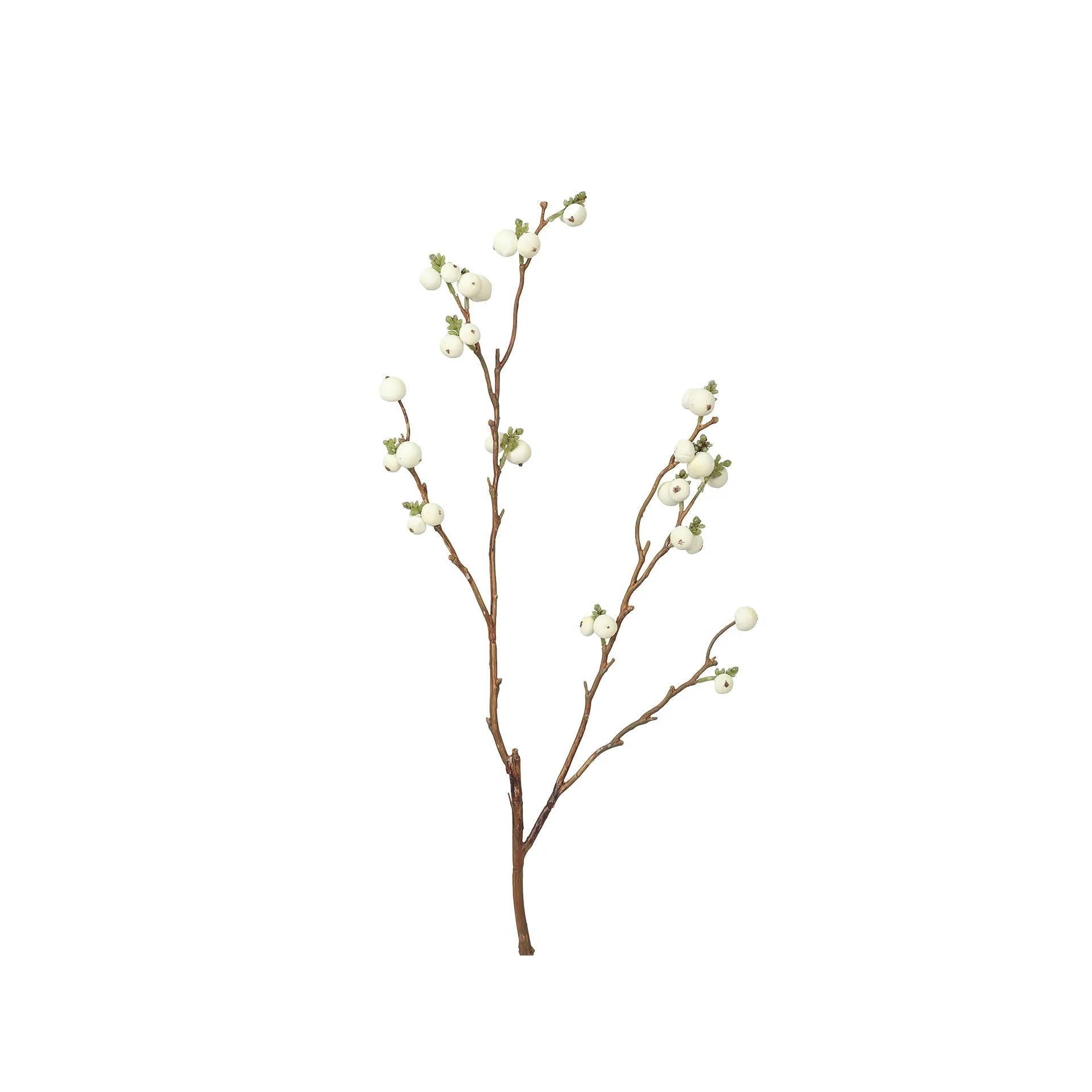 Round Fruit Branch White 65cm