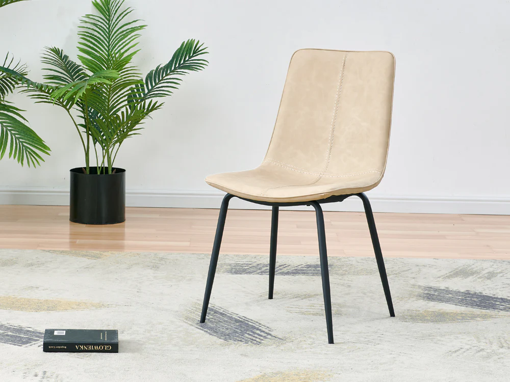 ROWAN 4PCS Dining Chair - BEIGE - Image 5