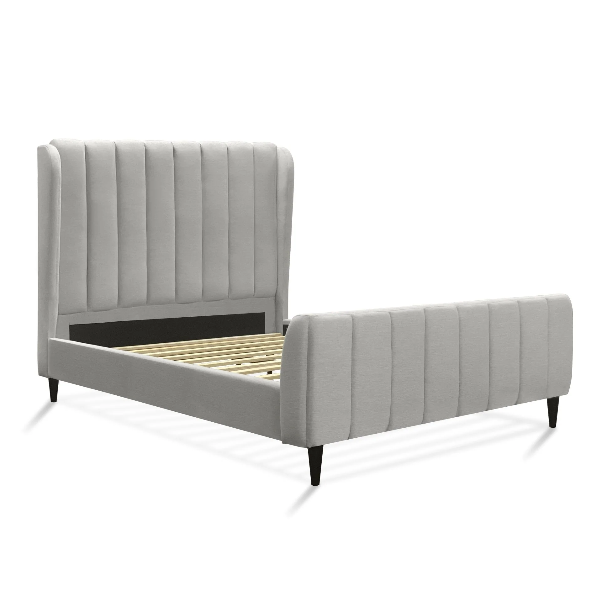 Royal Queen Bed Frame - Oat White - Image 2