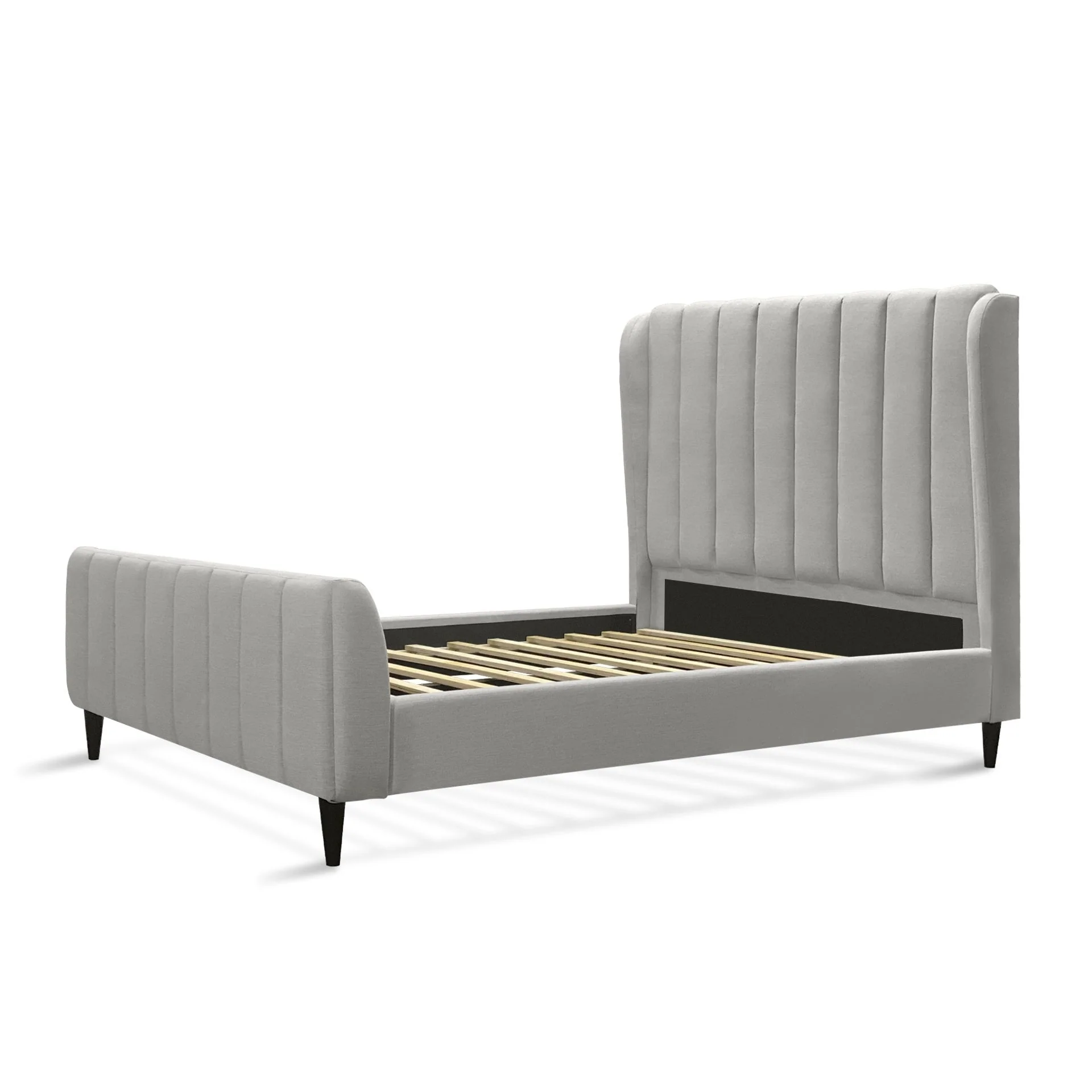 Royal Queen Bed Frame - Oat White - Image 3