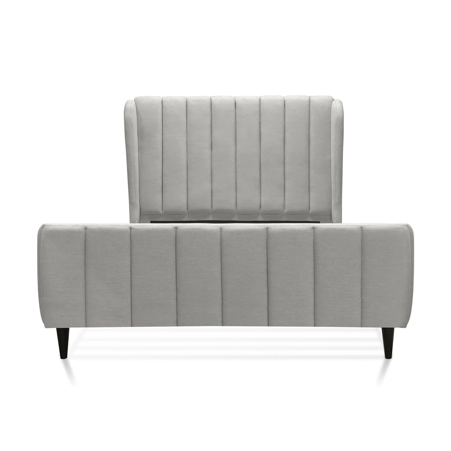 Royal Queen Bed Frame - Oat White - Image 4