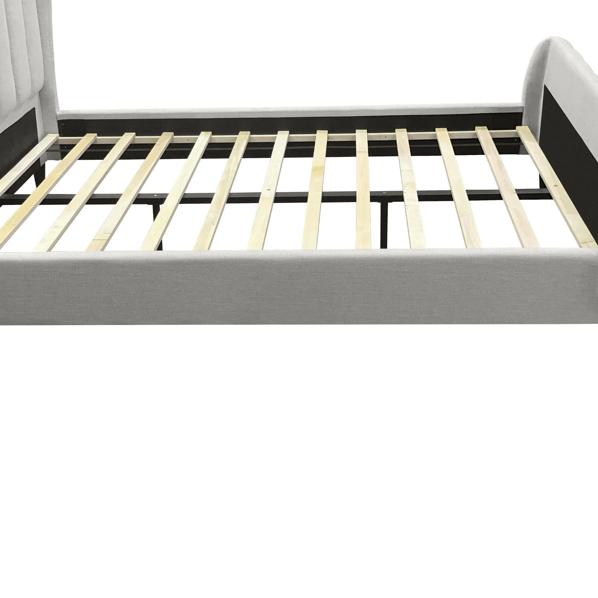 Royal Queen Bed Frame - Oat White - Image 6