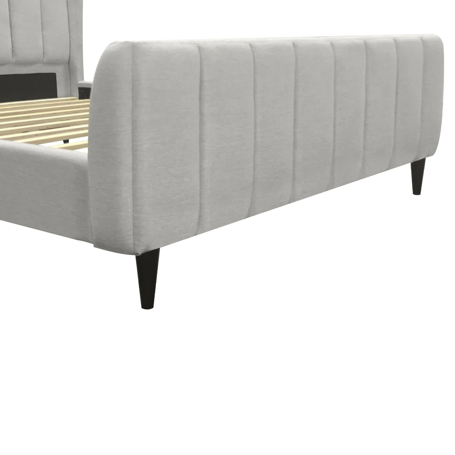 Royal Queen Bed Frame - Oat White - Image 8