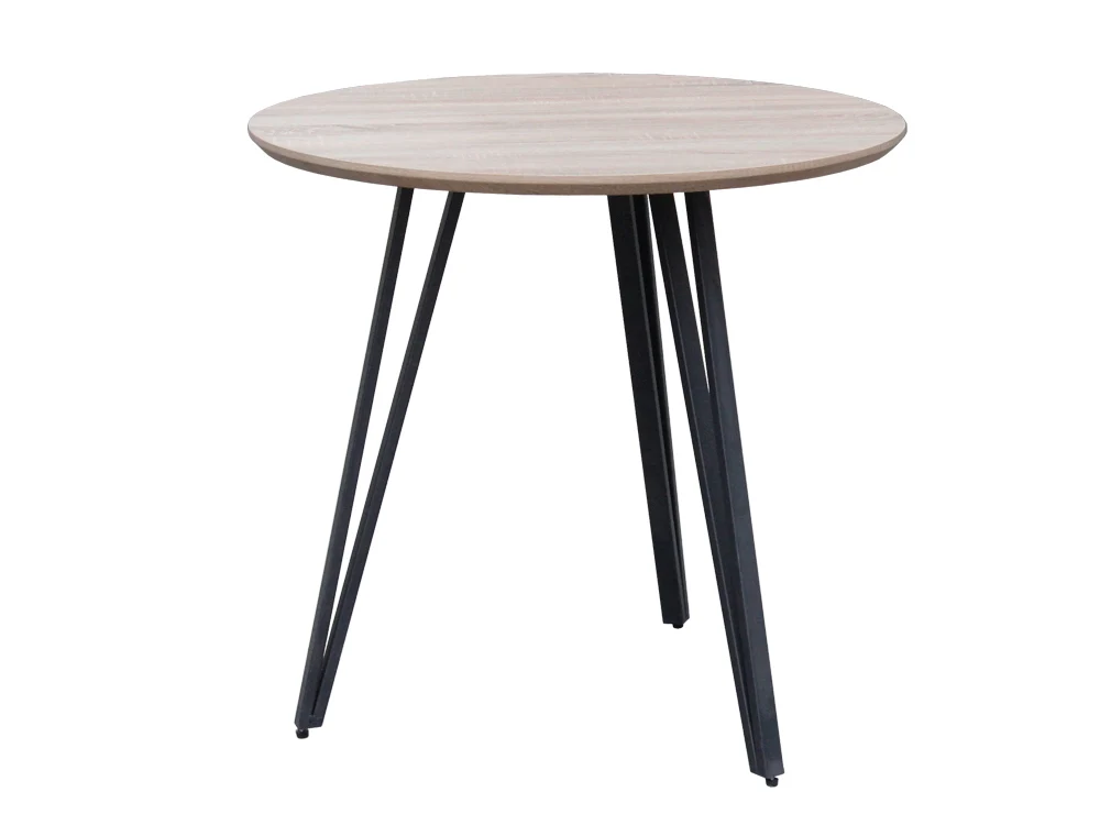 ROYCE Dining Table Round 80x75cm - Oak - Image 2