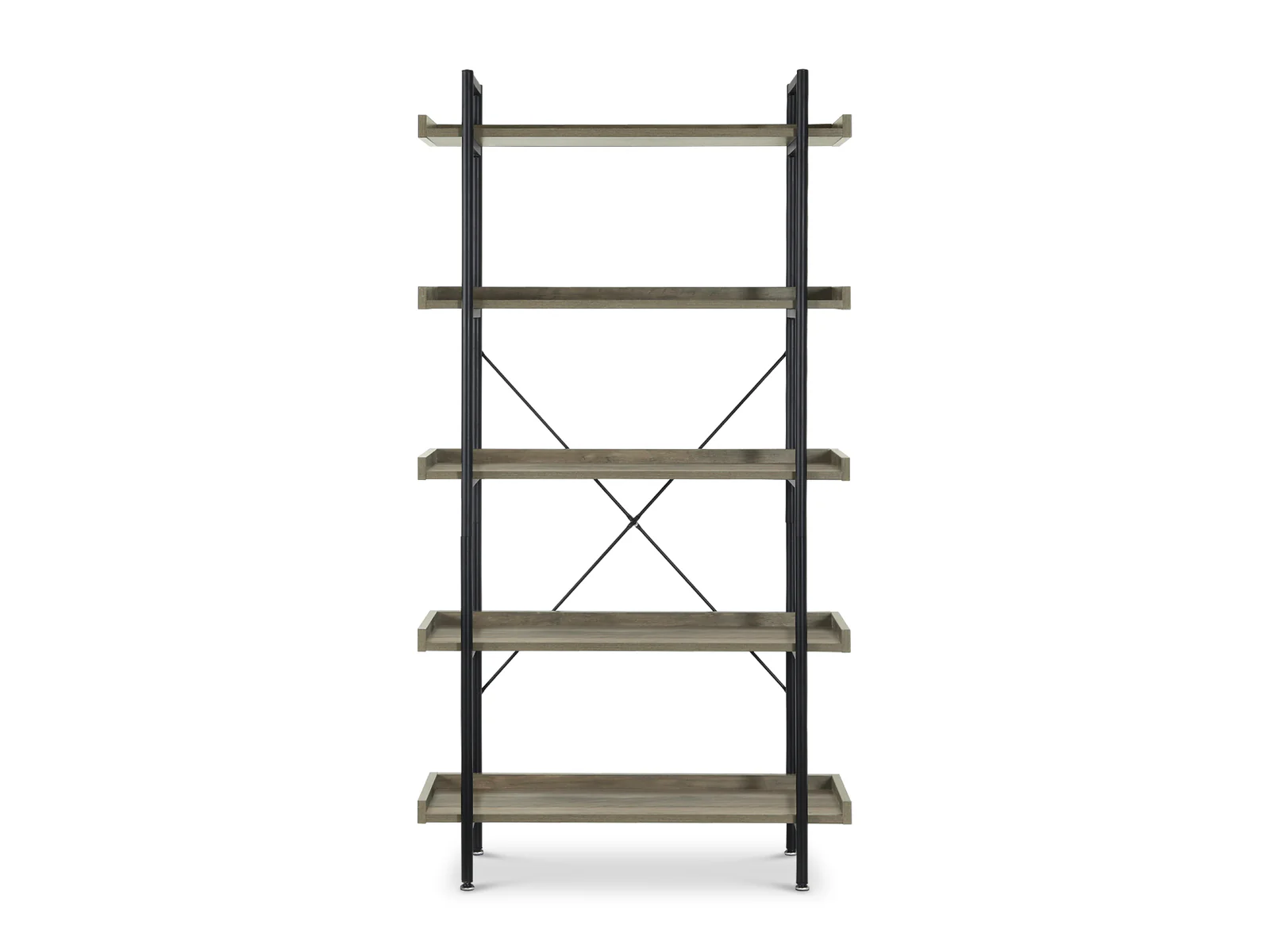 RUDOLF 5 Tier Bookshelf - Oak - Image 4