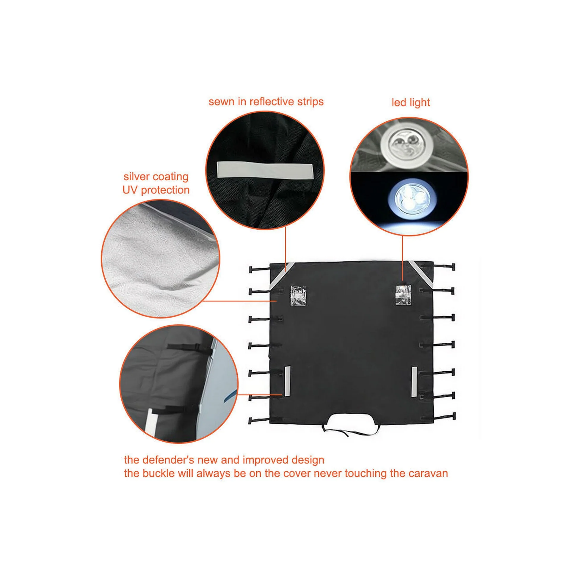 RV Towing Cover Caravan Cover Protector - Image 3