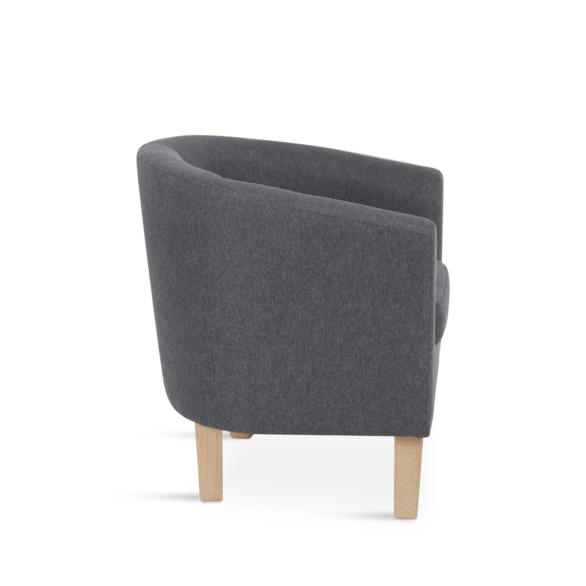 Ryan Linen Armchair - Dark Grey - Image 11
