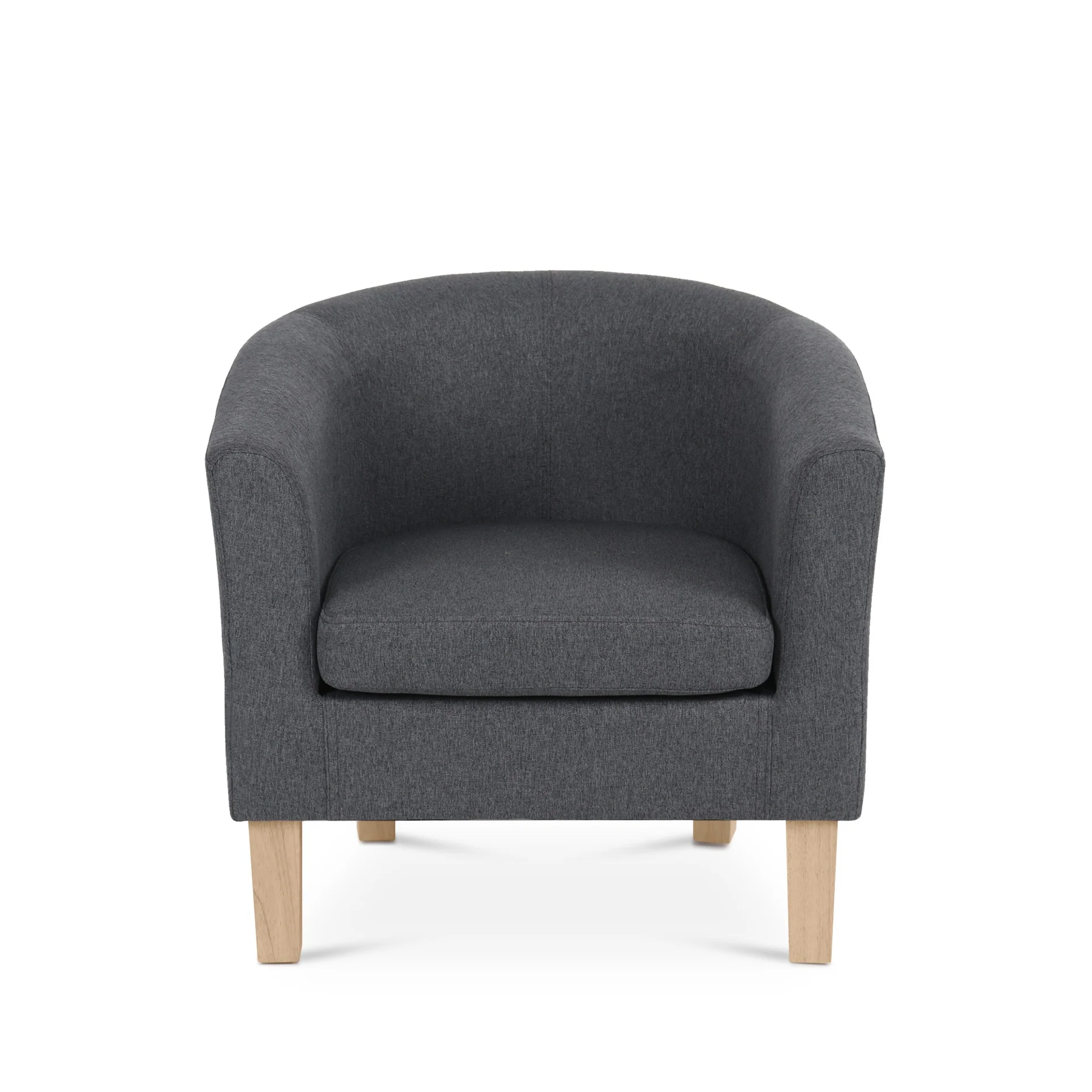 Ryan Linen Armchair - Dark Grey - Image 9