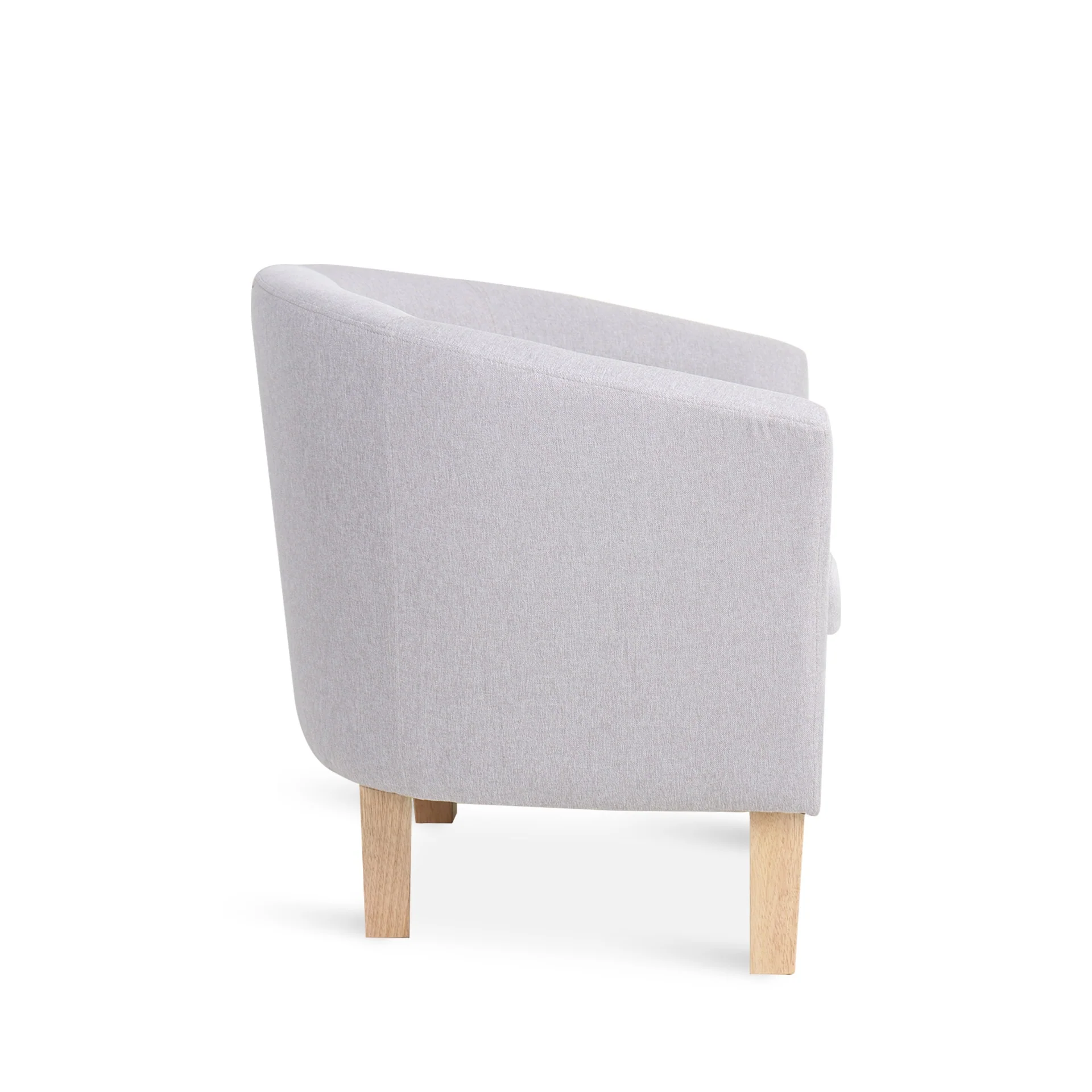 Ryan Linen Armchair - Light Grey - Image 10