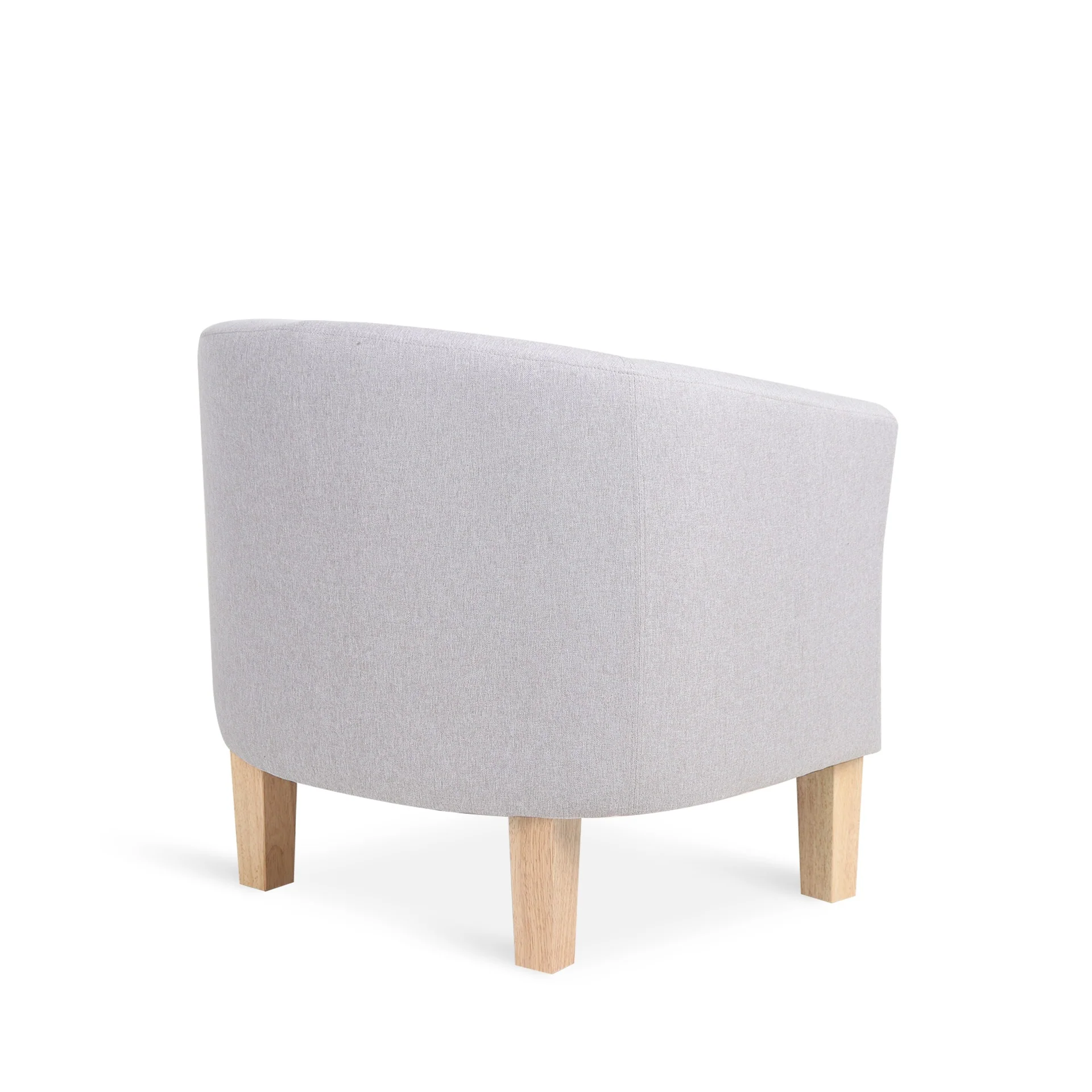 Ryan Linen Armchair - Light Grey - Image 11