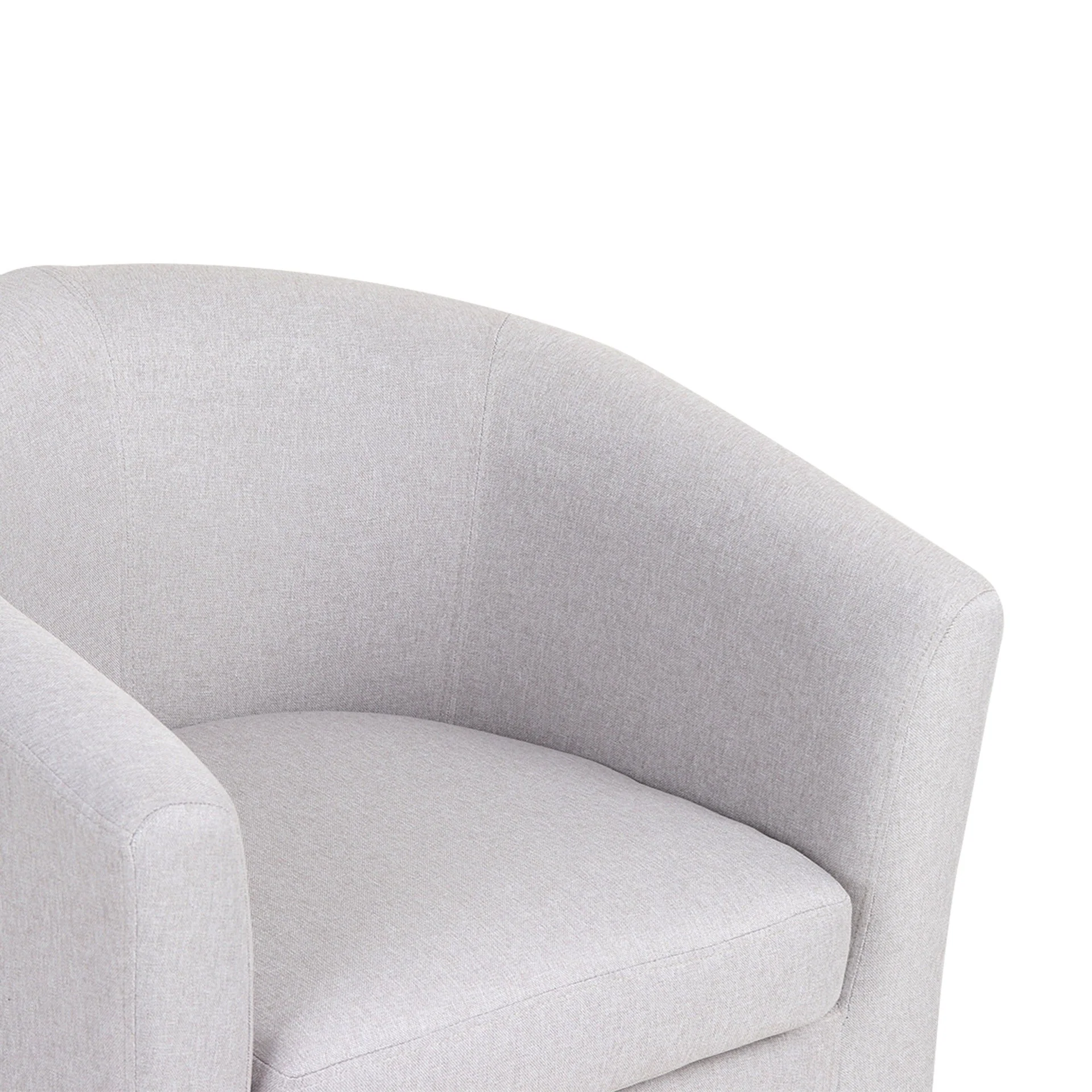 Ryan Linen Armchair - Light Grey - Image 12