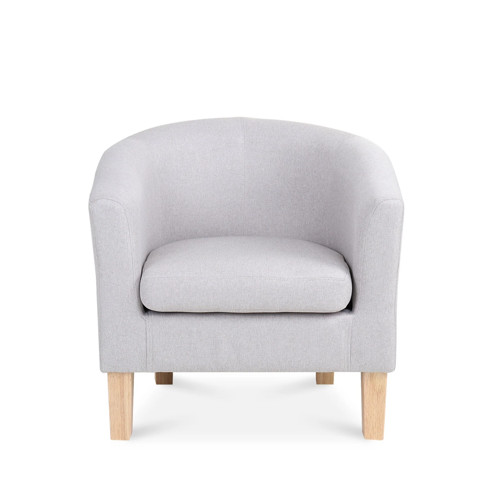 Ryan Linen Armchair - Light Grey - Image 9