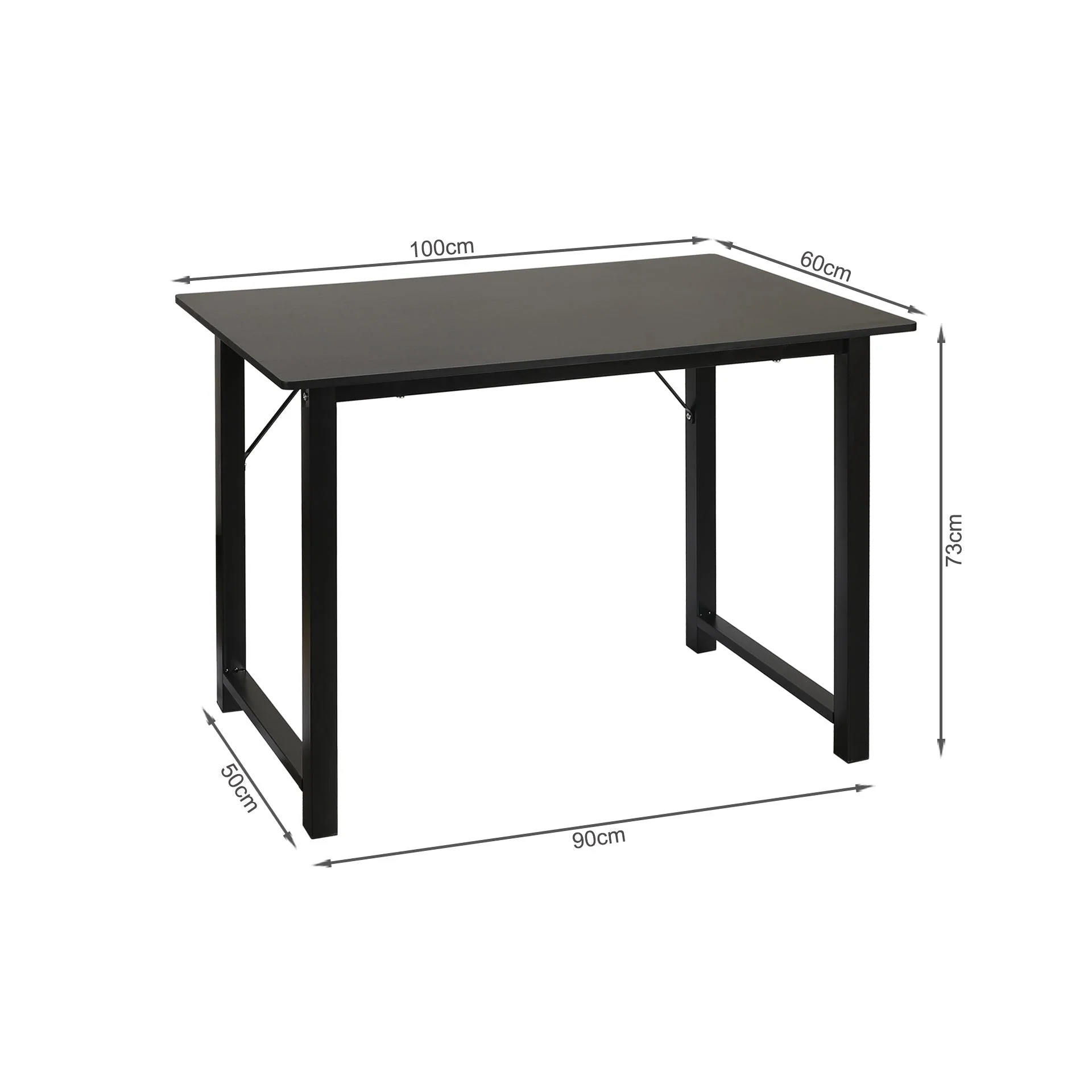 Rylee 100cm Study Desk - Black - Image 10