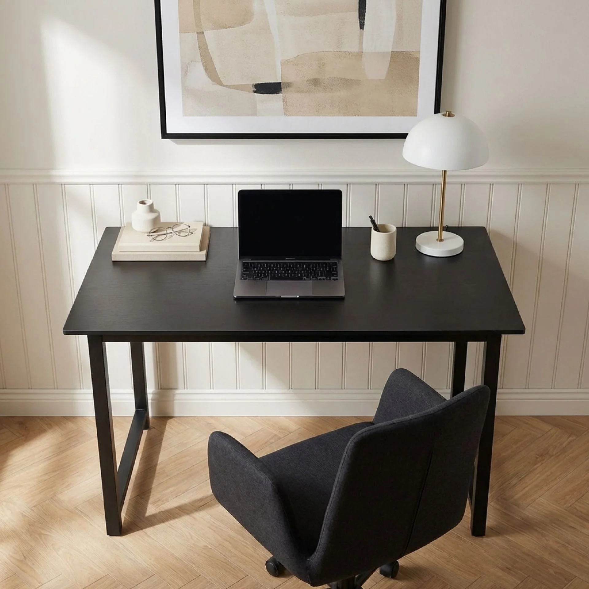 Rylee 120cm Study Desk - Black - Image 3