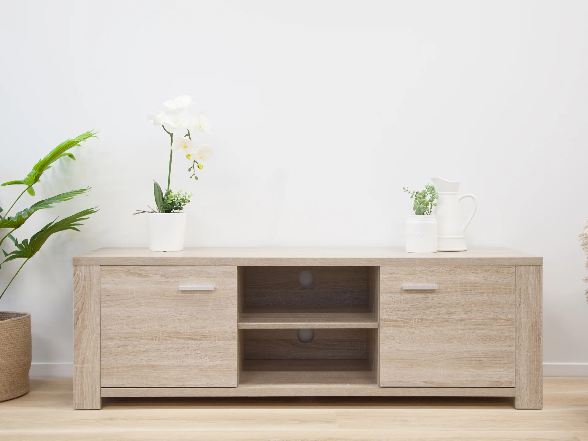 Sagano 1.4m Entertainment Unit - Oak - Image 2
