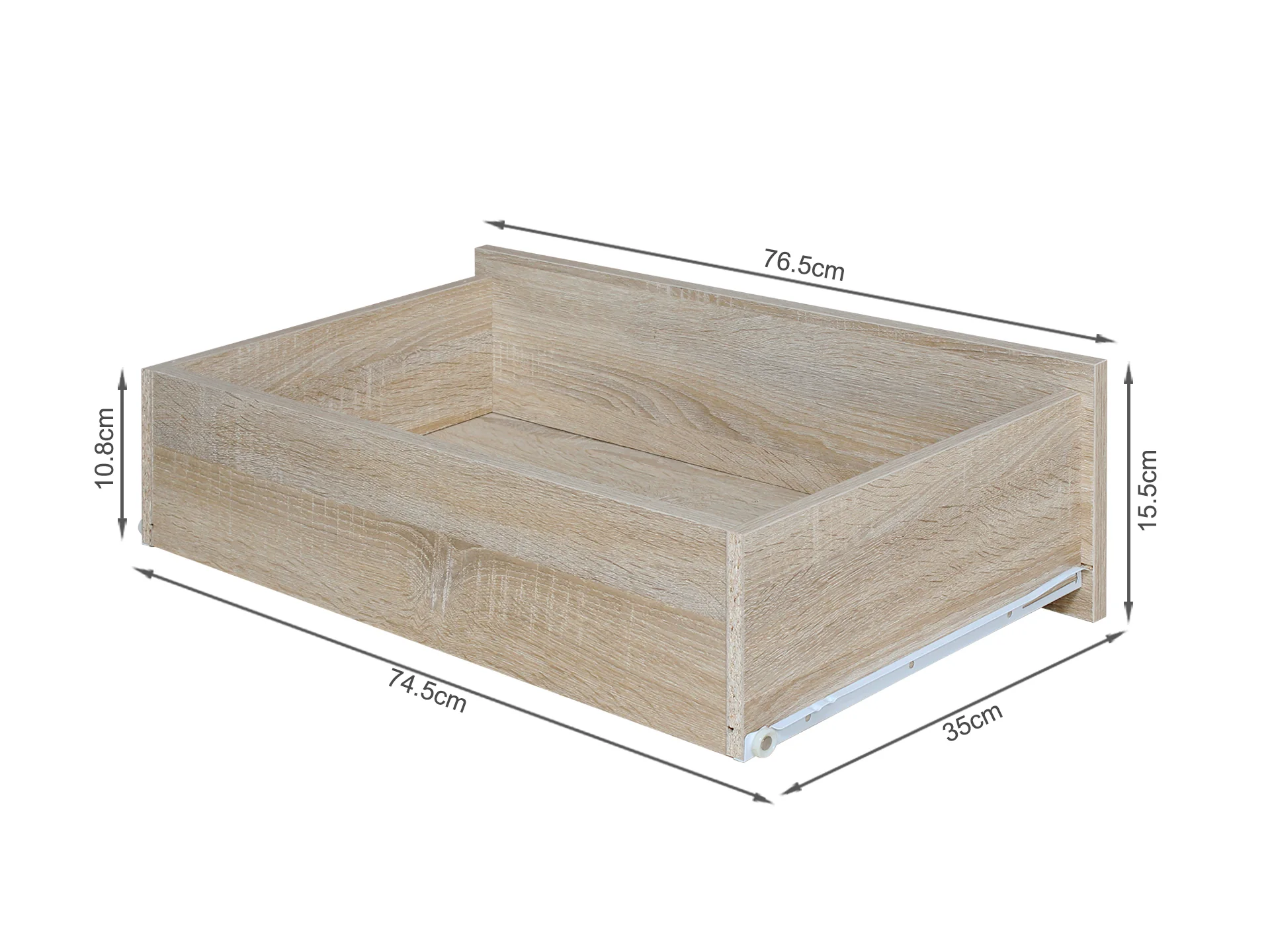 Sagano Coffee Table with Drawer - Oak - Image 8